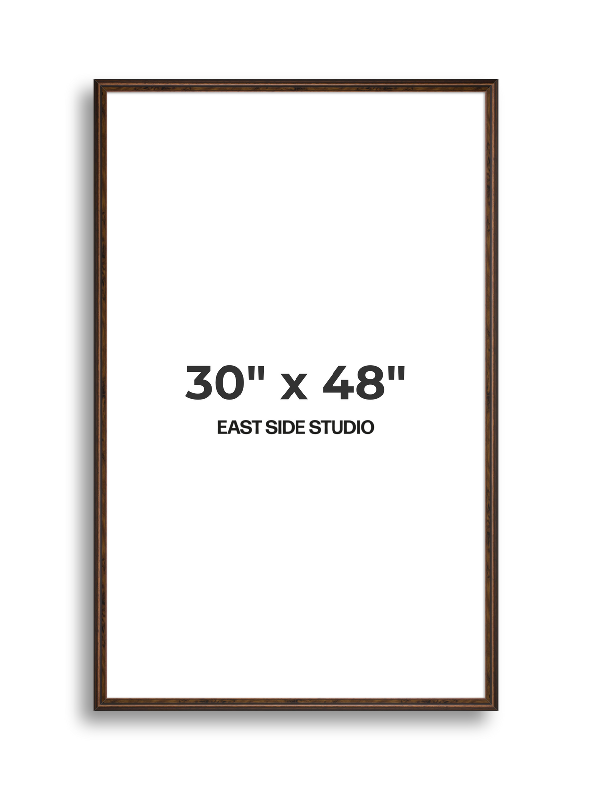 Walnut 30" x 48" picture frame