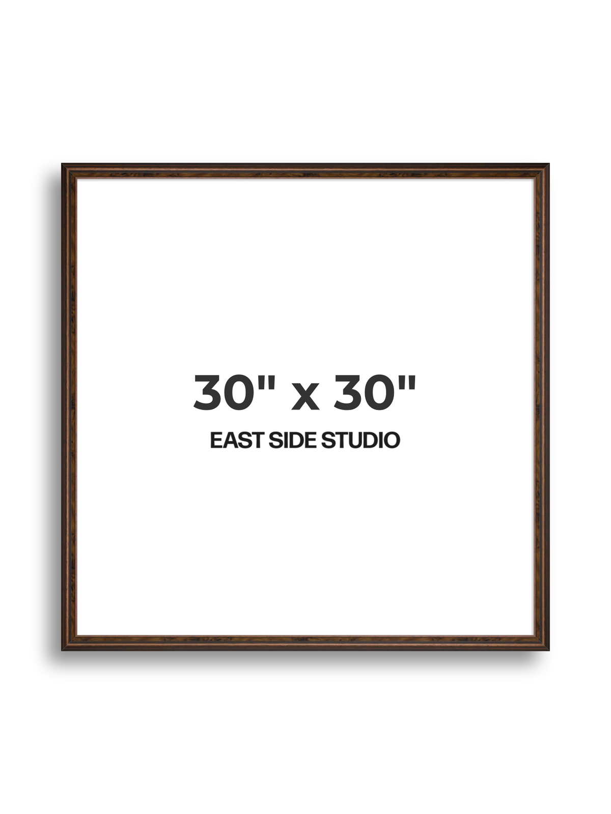 Walnut 30" x 30" picture frame