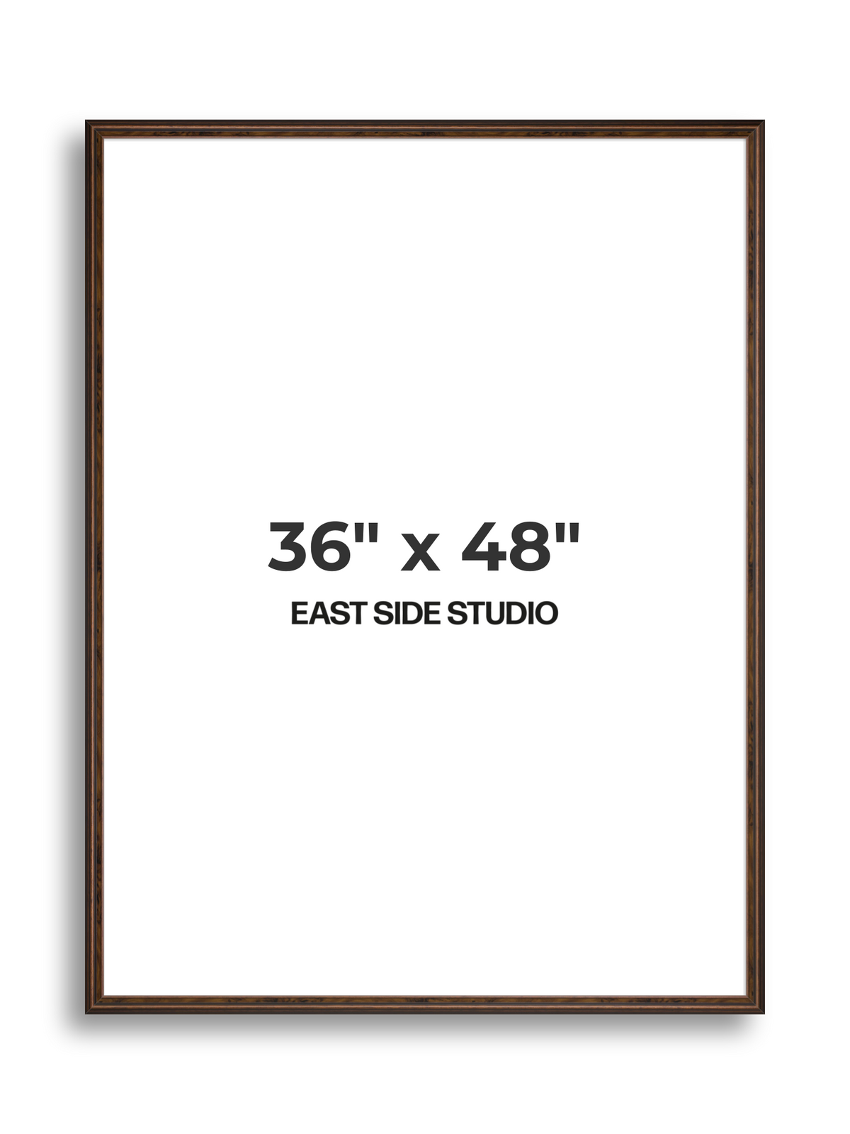Walnut 36" x 48" picture frame