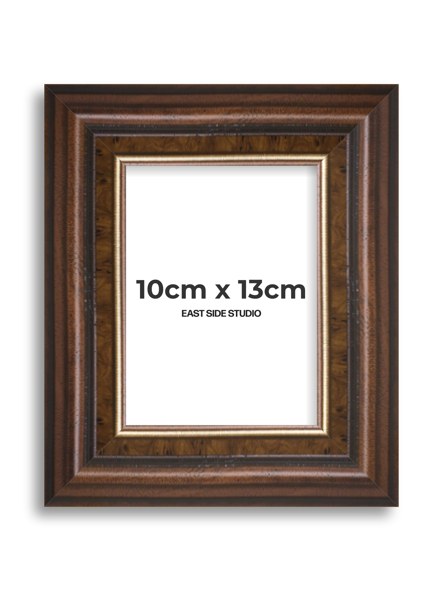 Beaded Walnut 10cm x 13cm picture frame