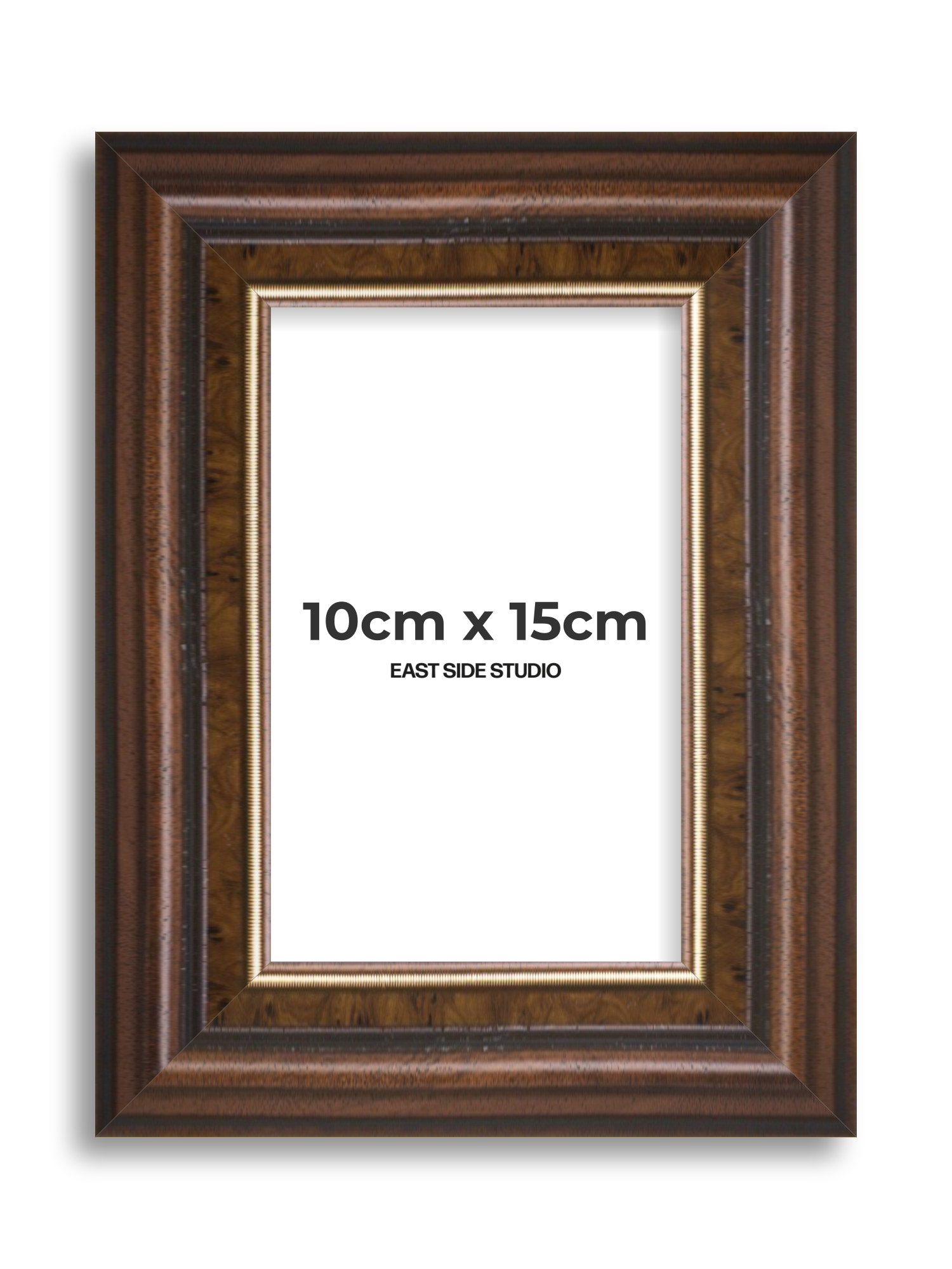 Beaded Walnut 10cm x 15cm picture frame