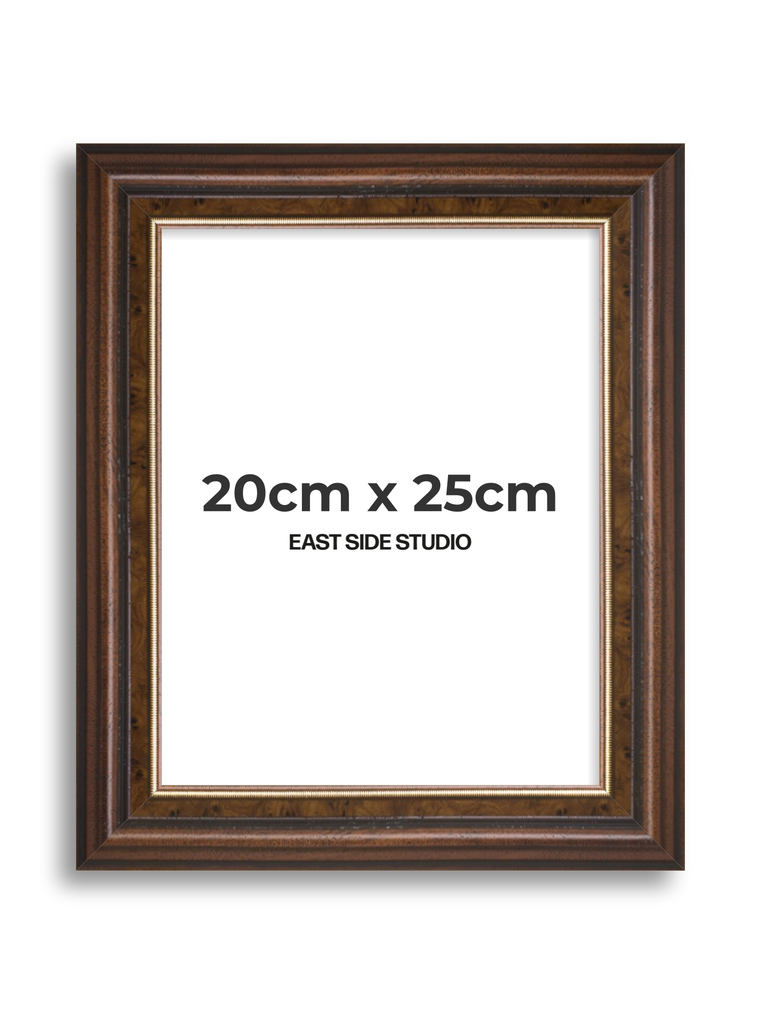 Beaded Walnut 20cm x 25cm picture frame