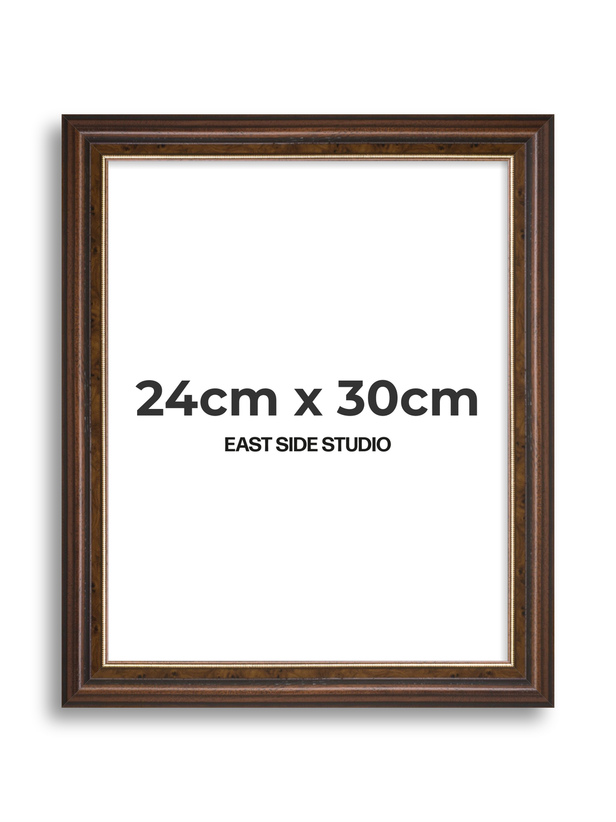 Beaded Walnut 24cm x 30cm picture frame