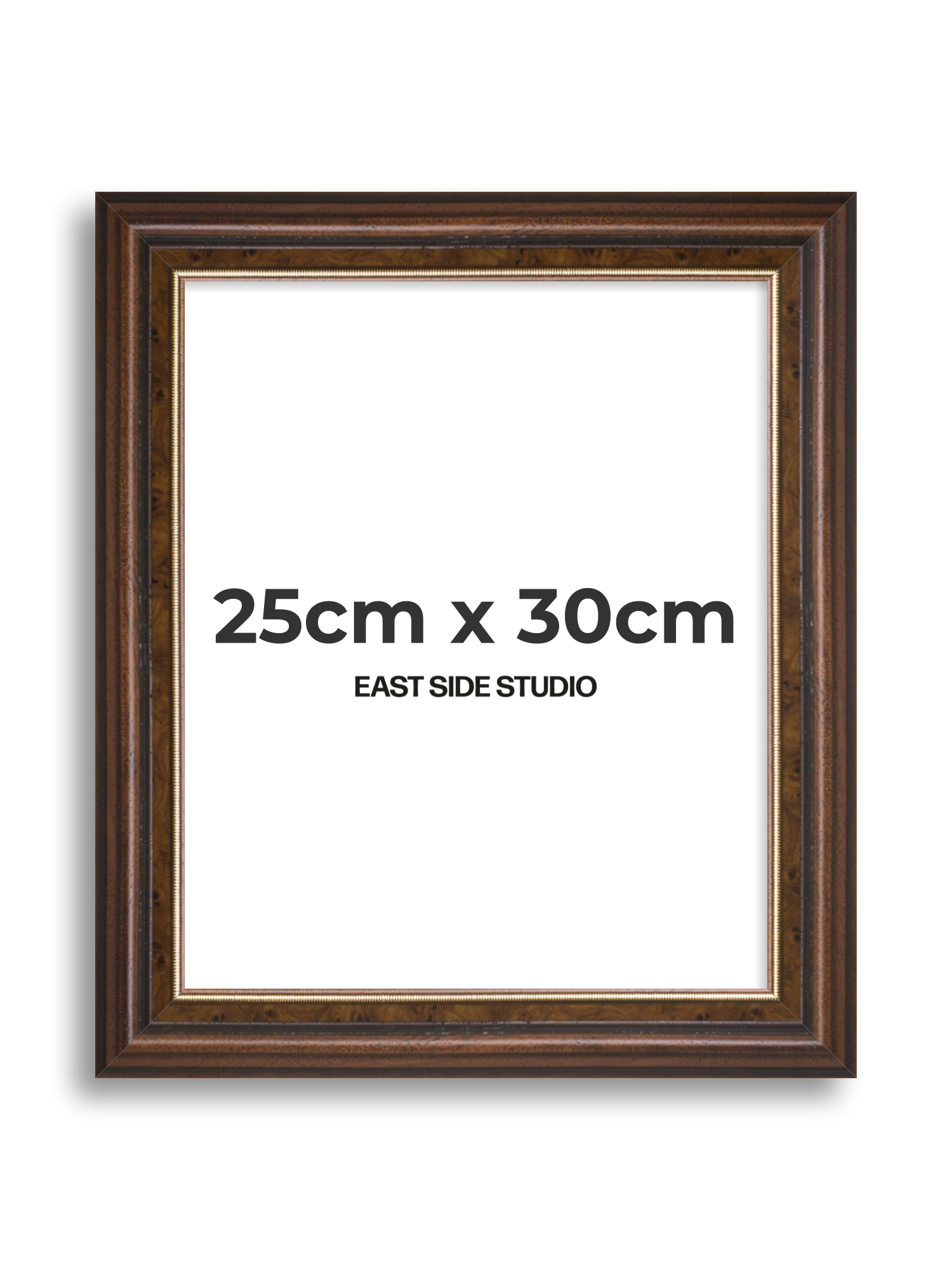 Beaded Walnut 25cm x 30cm picture frame