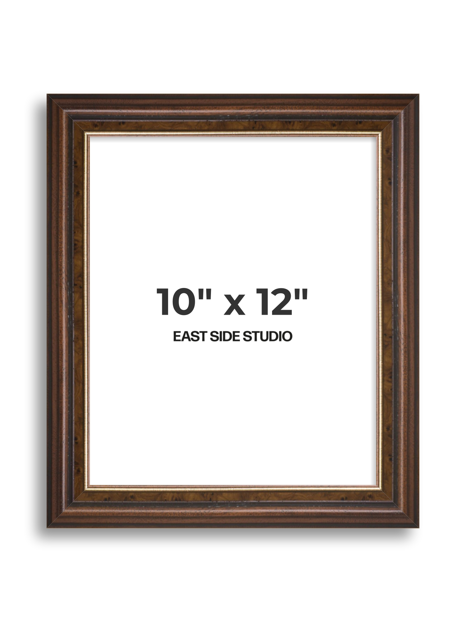 Beaded Walnut 10" x 12" picture frame