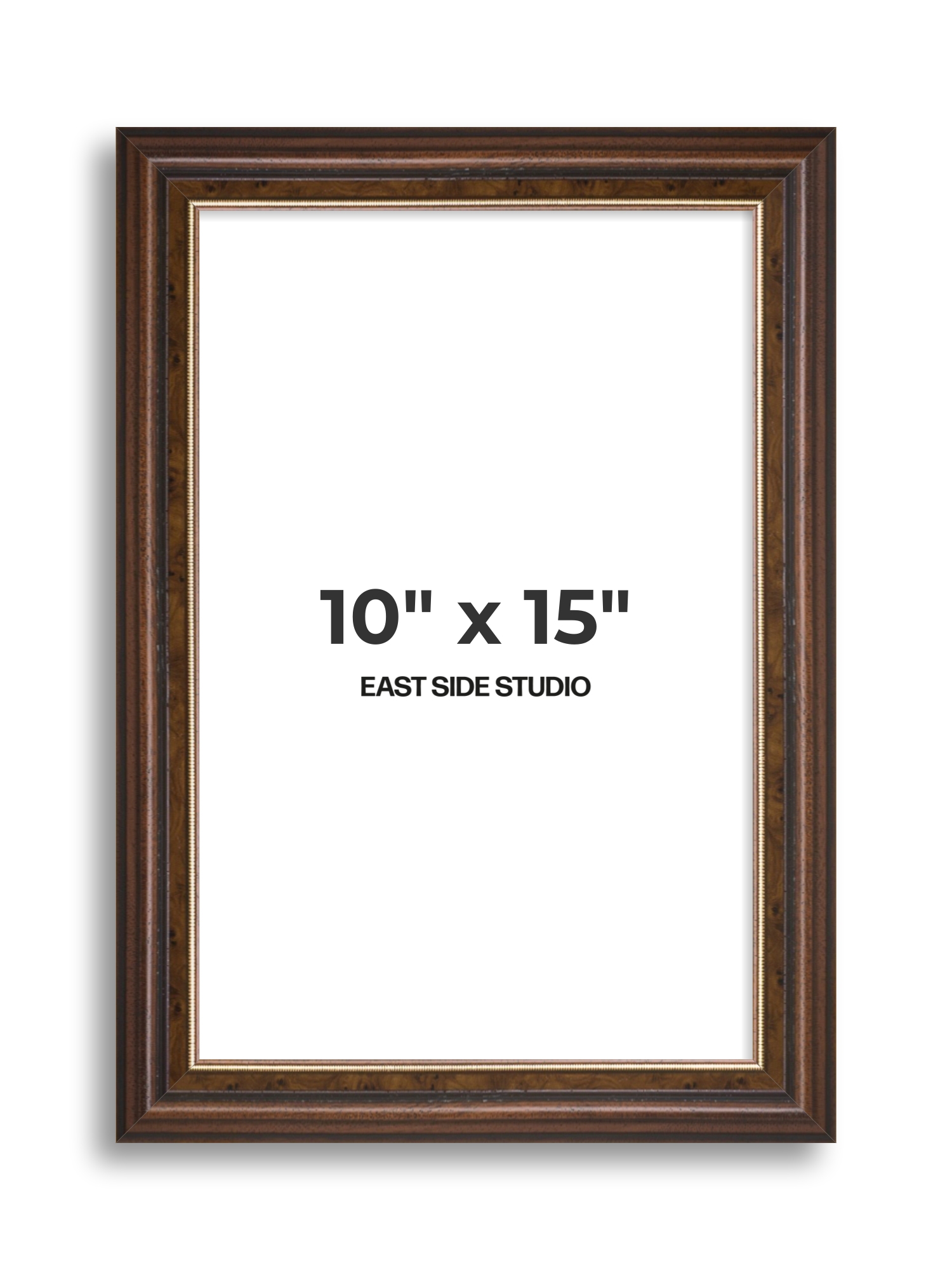 Beaded Walnut 10" x 15" picture frame