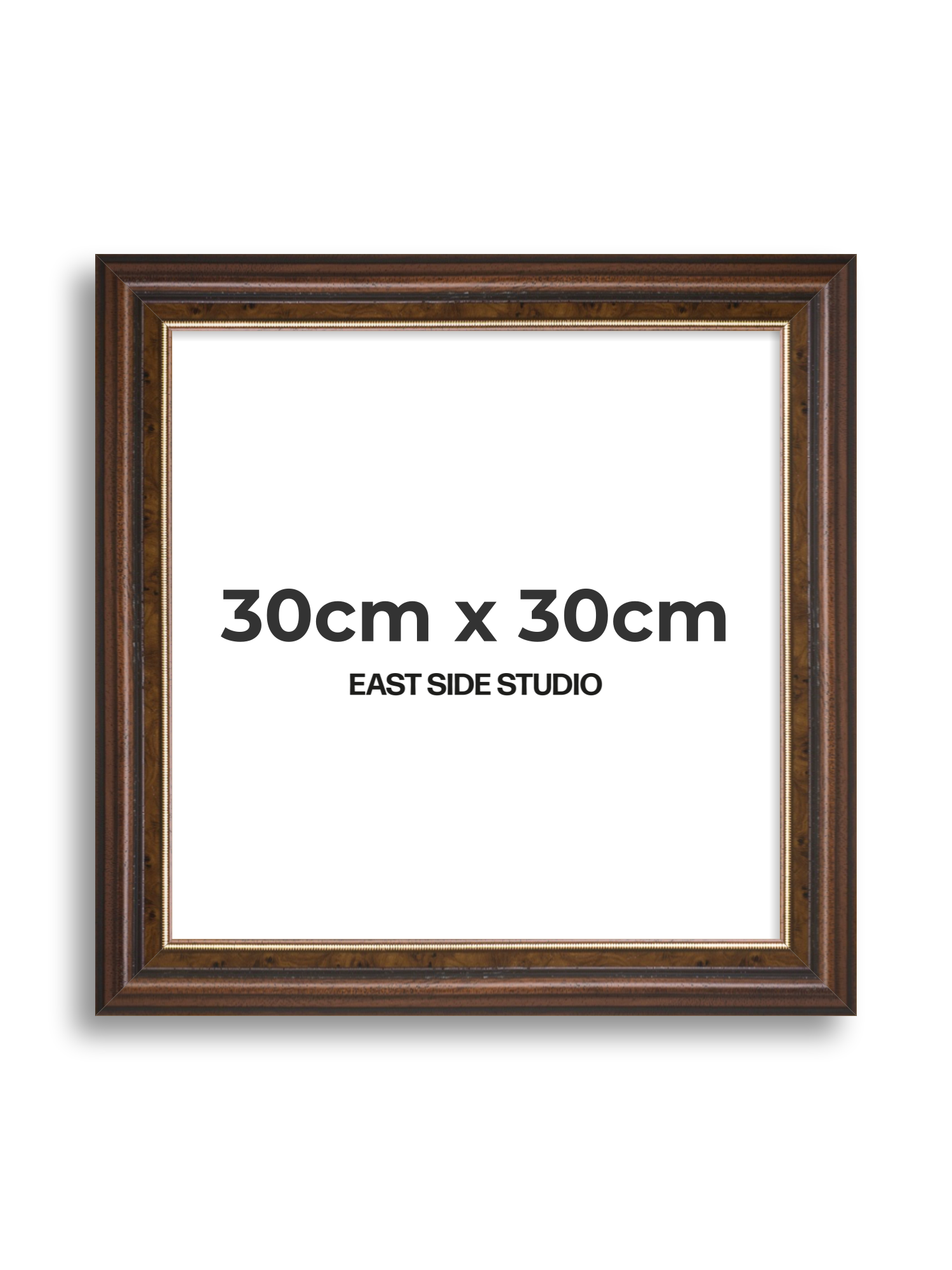 Beaded Walnut 30cm x 30cm picture frame