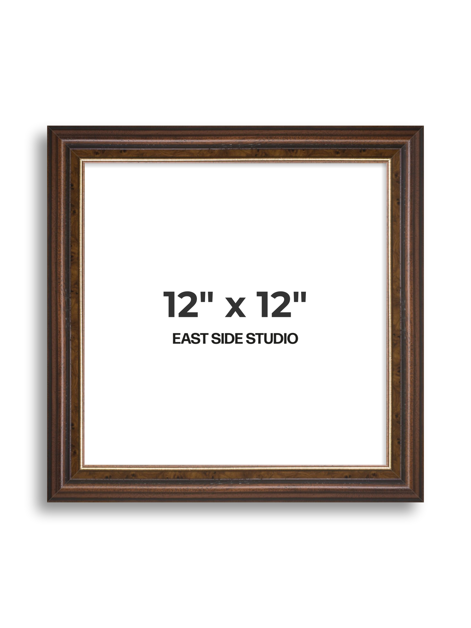 Beaded Walnut 12" x 12" picture frame