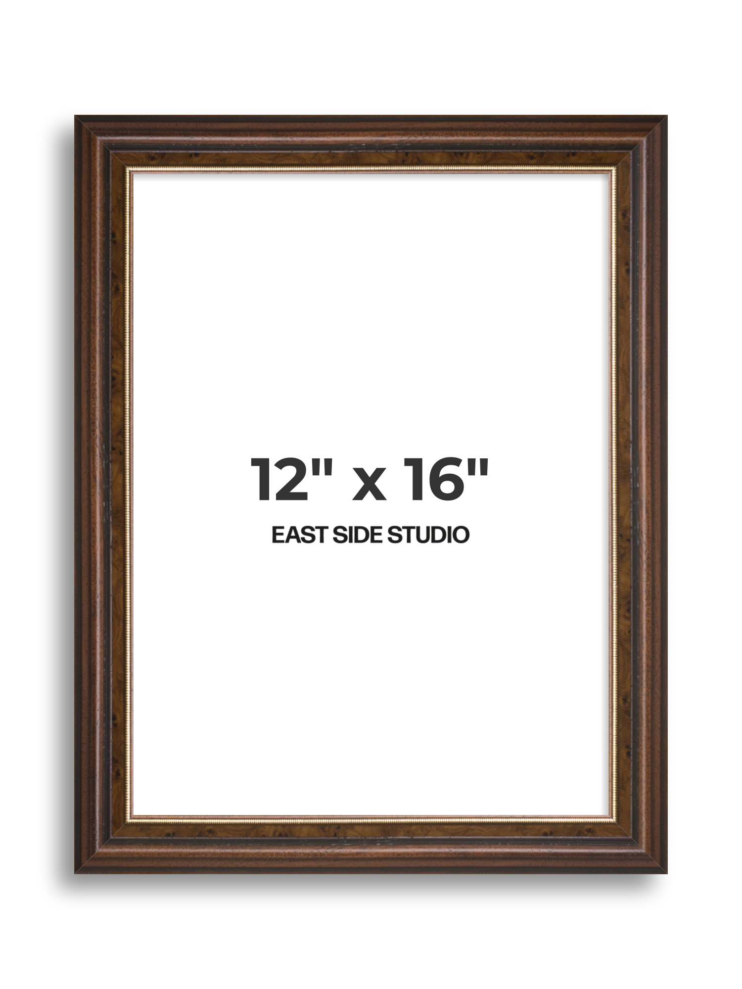 Beaded Walnut 12" x 16" picture frame