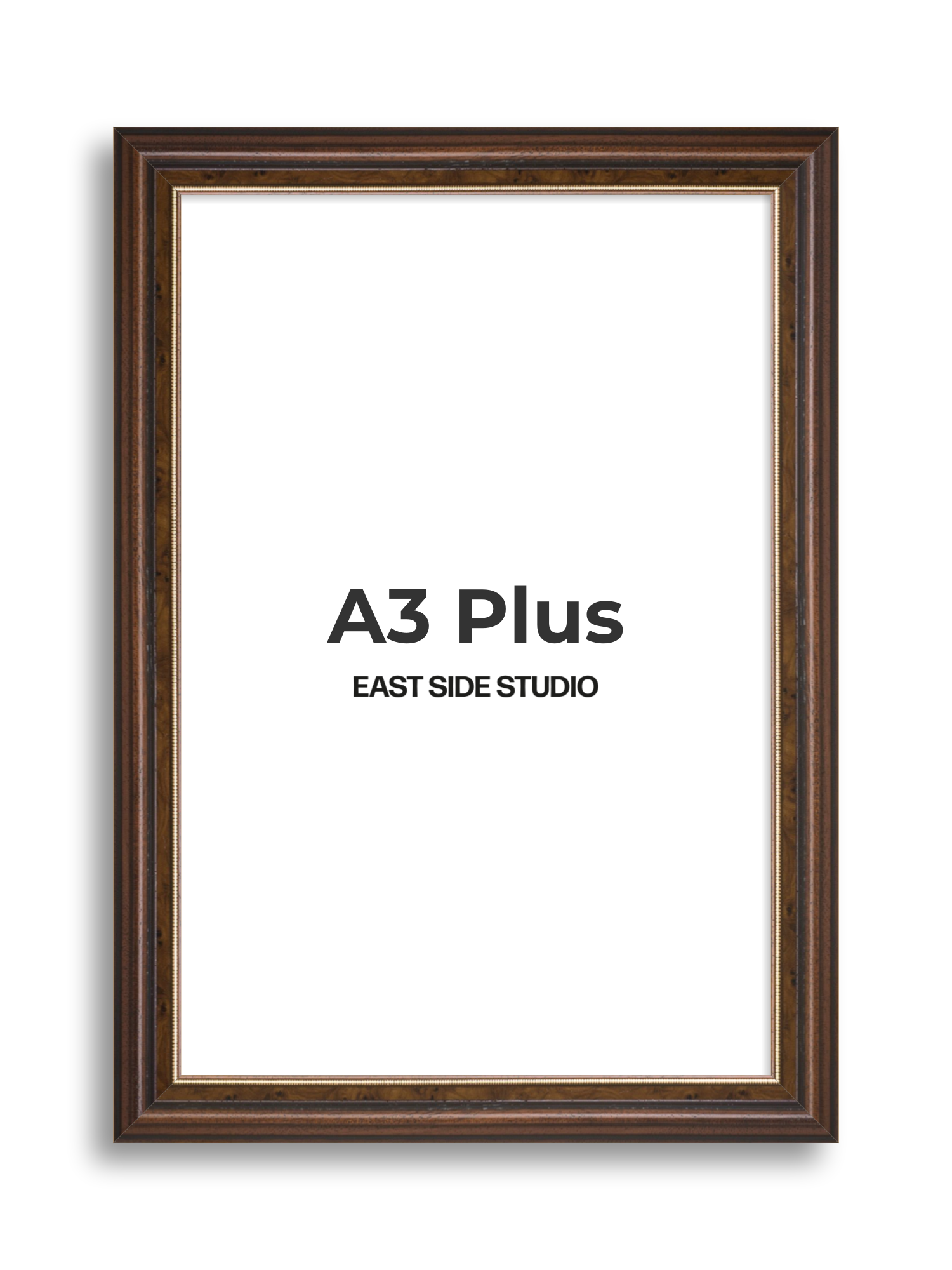 Beaded Walnut A3 Plus picture frame