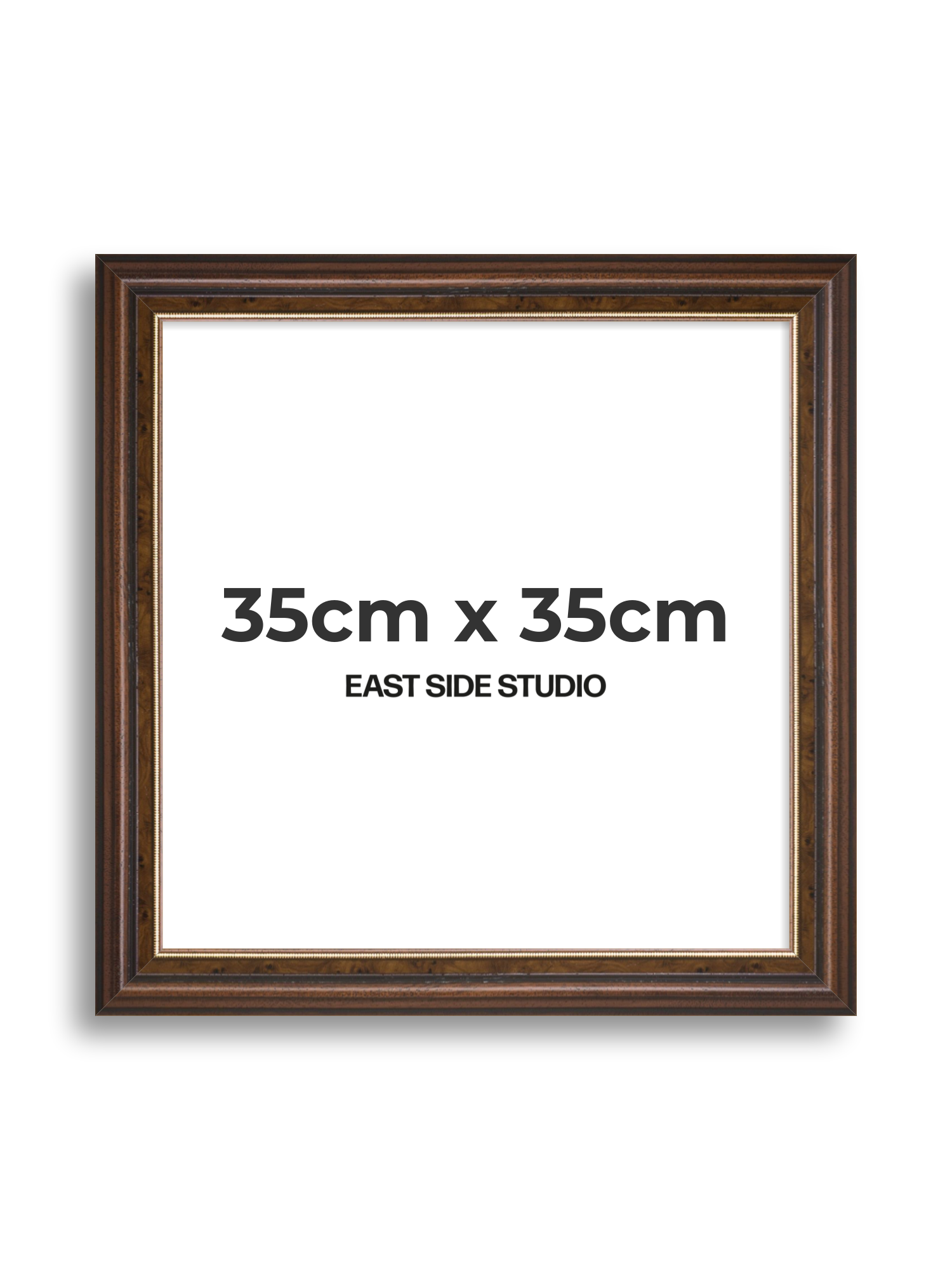 Beaded Walnut 35cm x 35cm picture frame