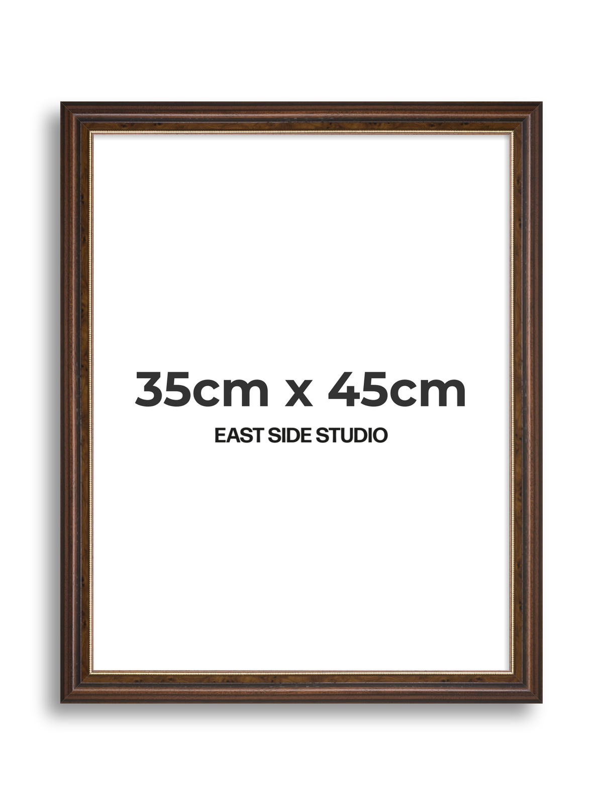 Beaded Walnut 35cm x 45cm picture frame