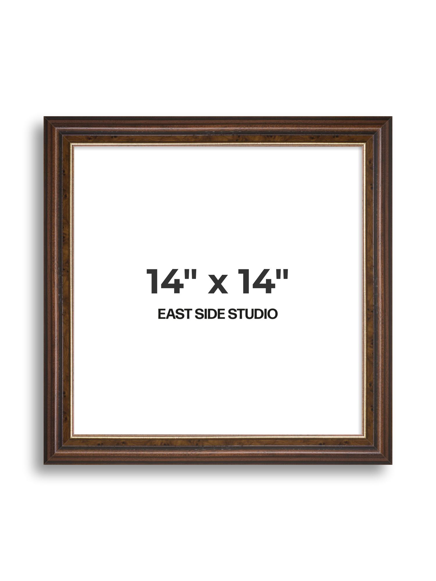 Beaded Walnut 14" x 14" picture frame