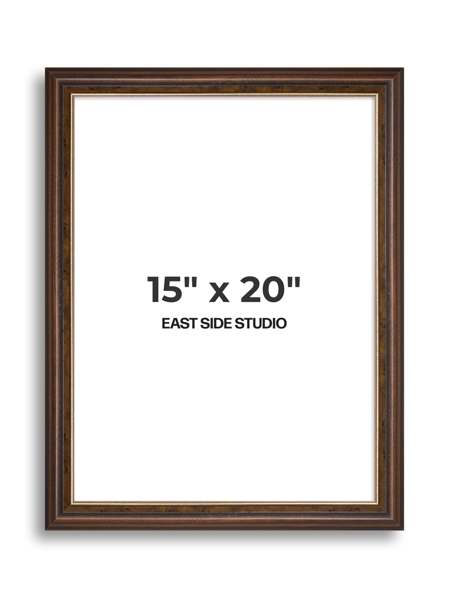 Beaded Walnut 15" x 20" picture frame