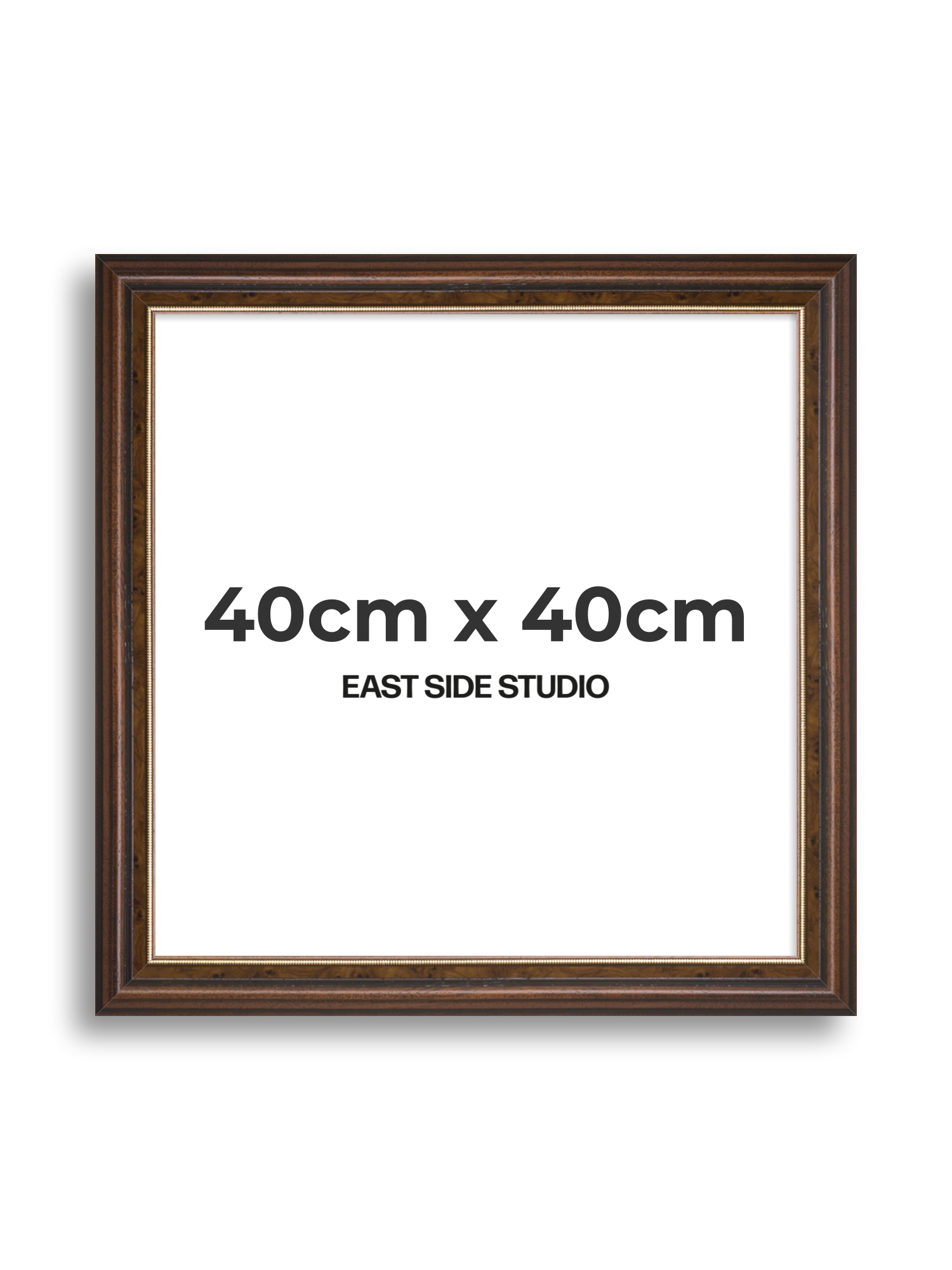 Beaded Walnut 40cm x 40cm picture frame