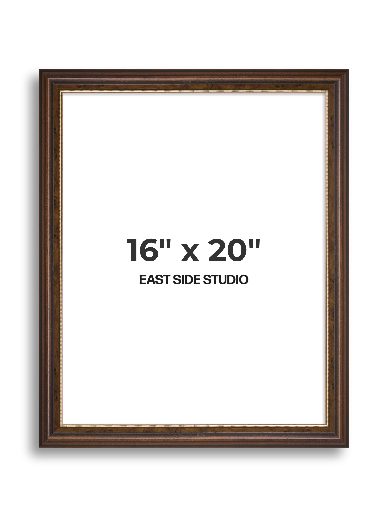 Beaded Walnut 16" x 20" picture frame