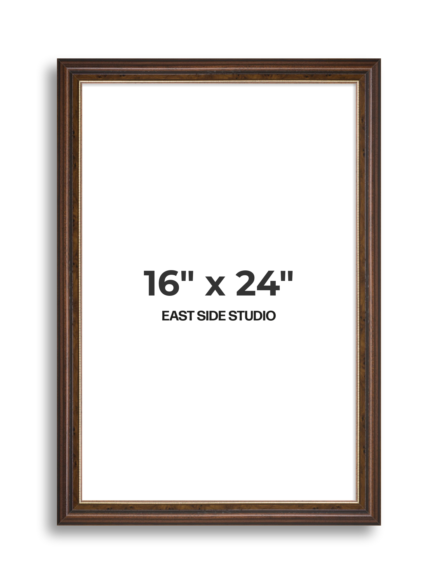 Beaded Walnut 16" x 24" picture frame