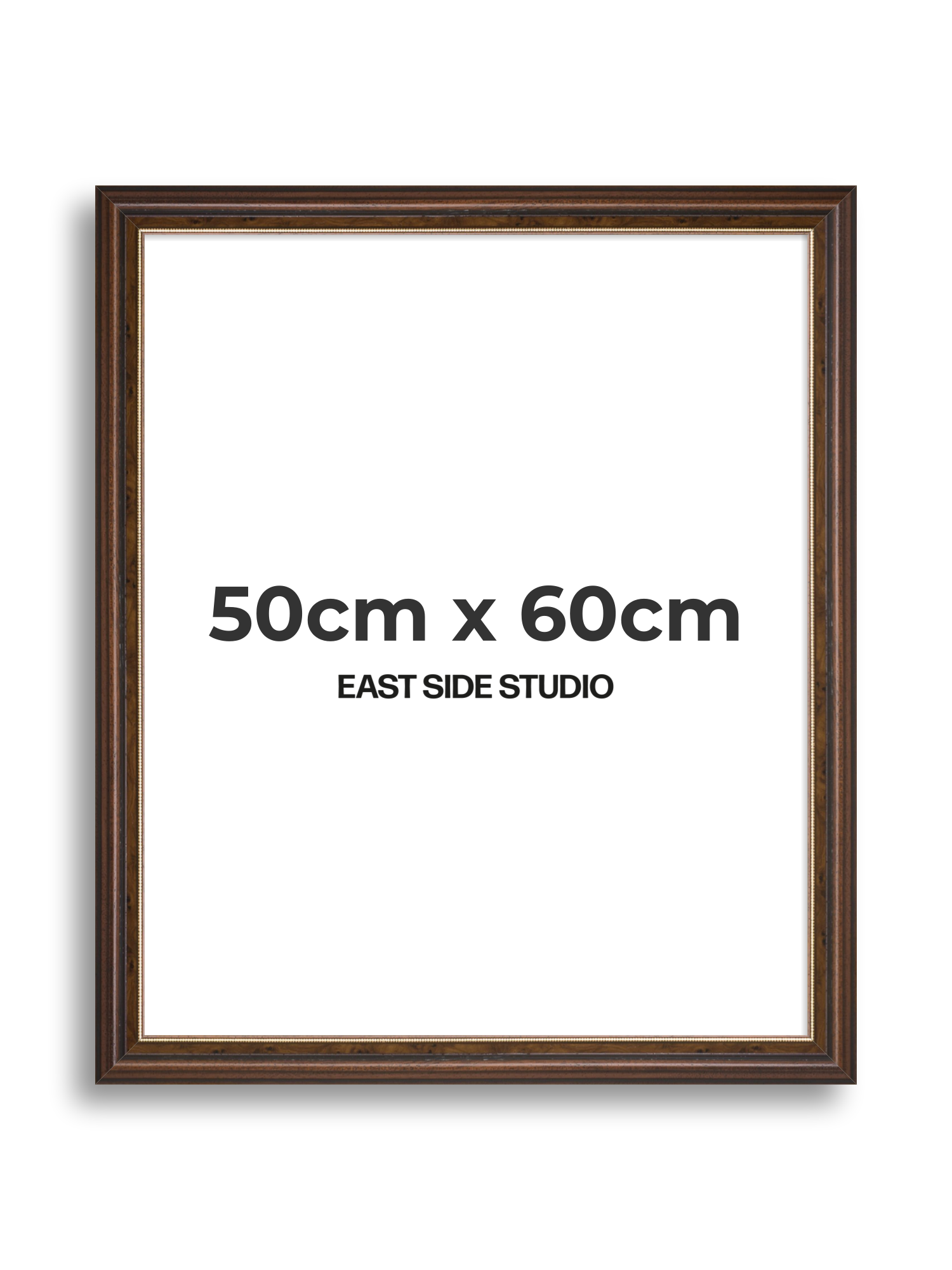 Beaded Walnut 50cm x 60cm picture frame