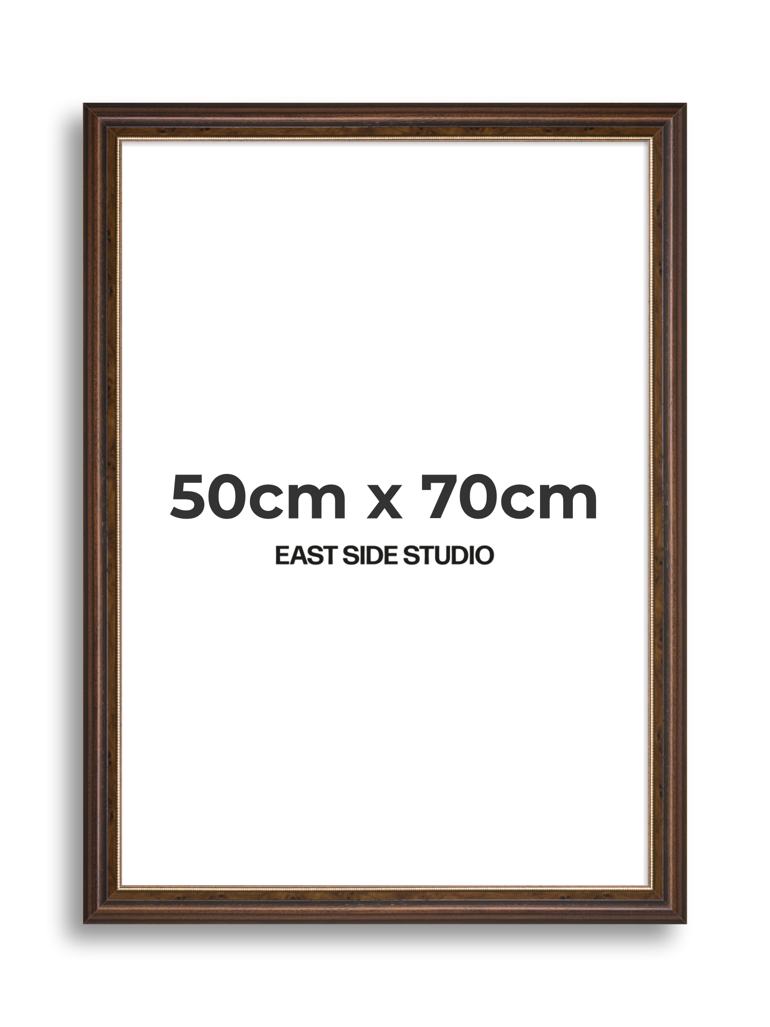 Beaded Walnut 50cm x 70cm picture frame