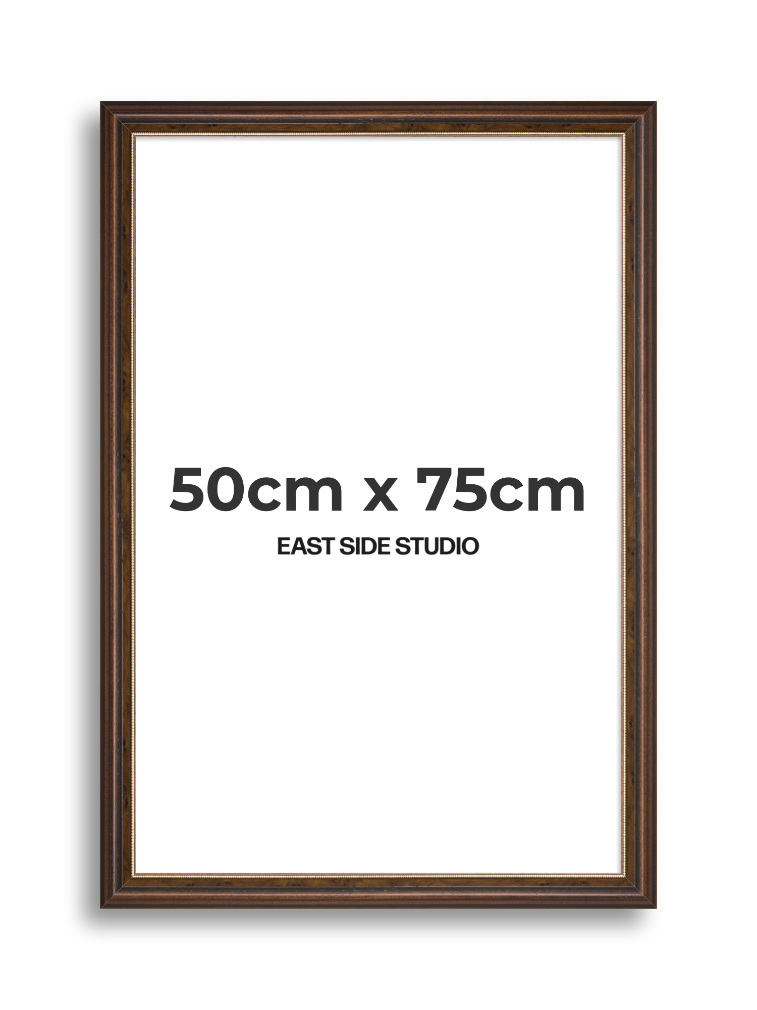 Beaded Walnut 50cm x 75cm picture frame