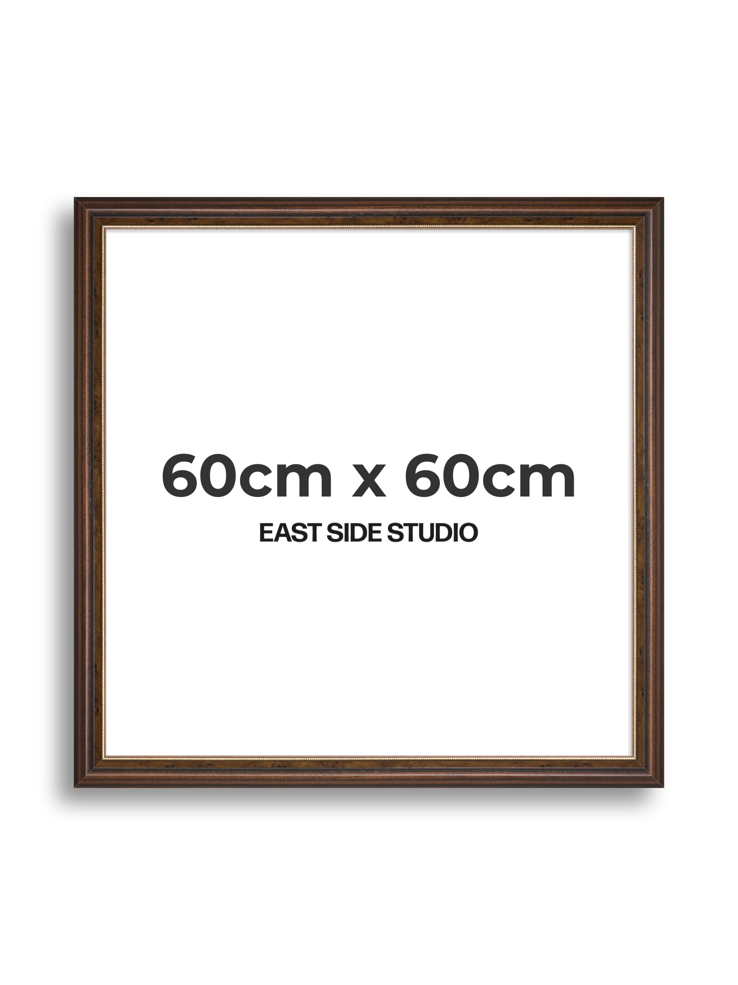 Beaded Walnut 60cm x 60cm picture frame