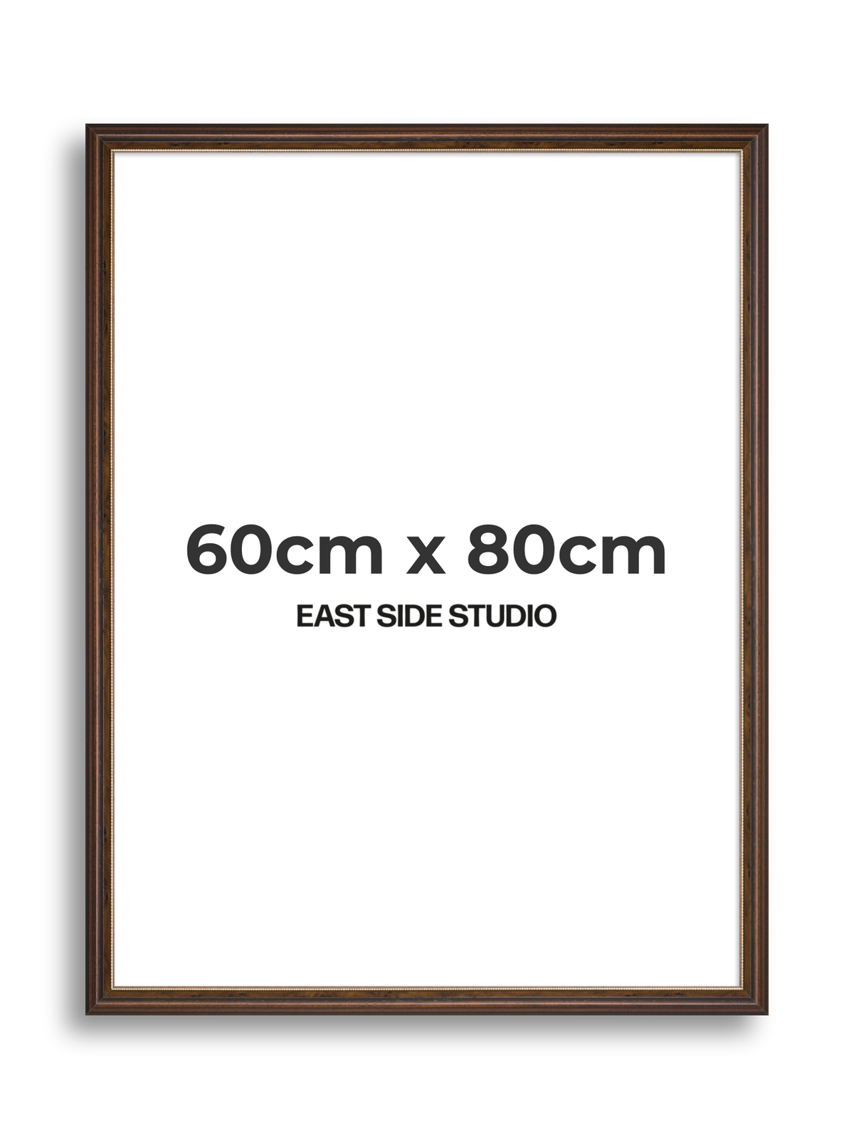 Beaded Walnut 60cm x 80cm picture frame