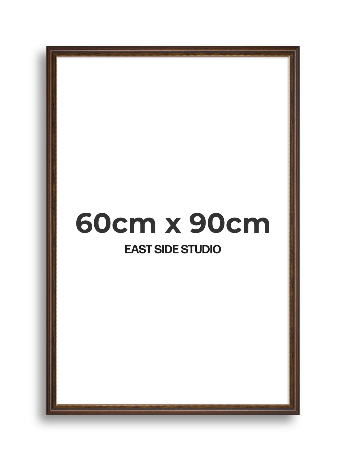 Beaded Walnut 60cm x 90cm picture frame