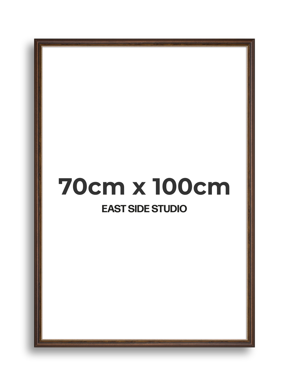 Beaded Walnut 70cm x 100cm picture frame