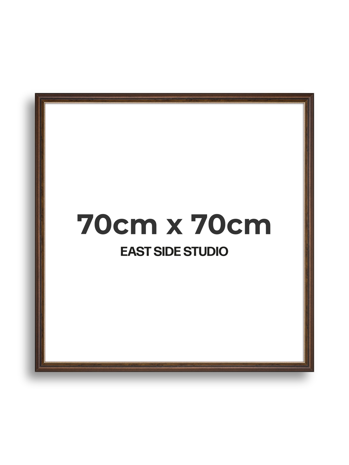Beaded Walnut 70cm x 70cm picture frame