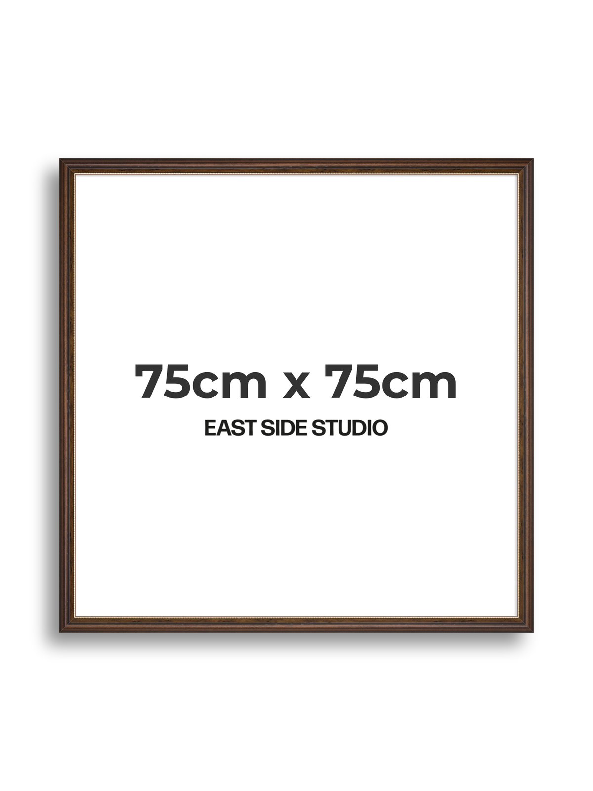 Beaded Walnut 75cm x 75cm picture frame