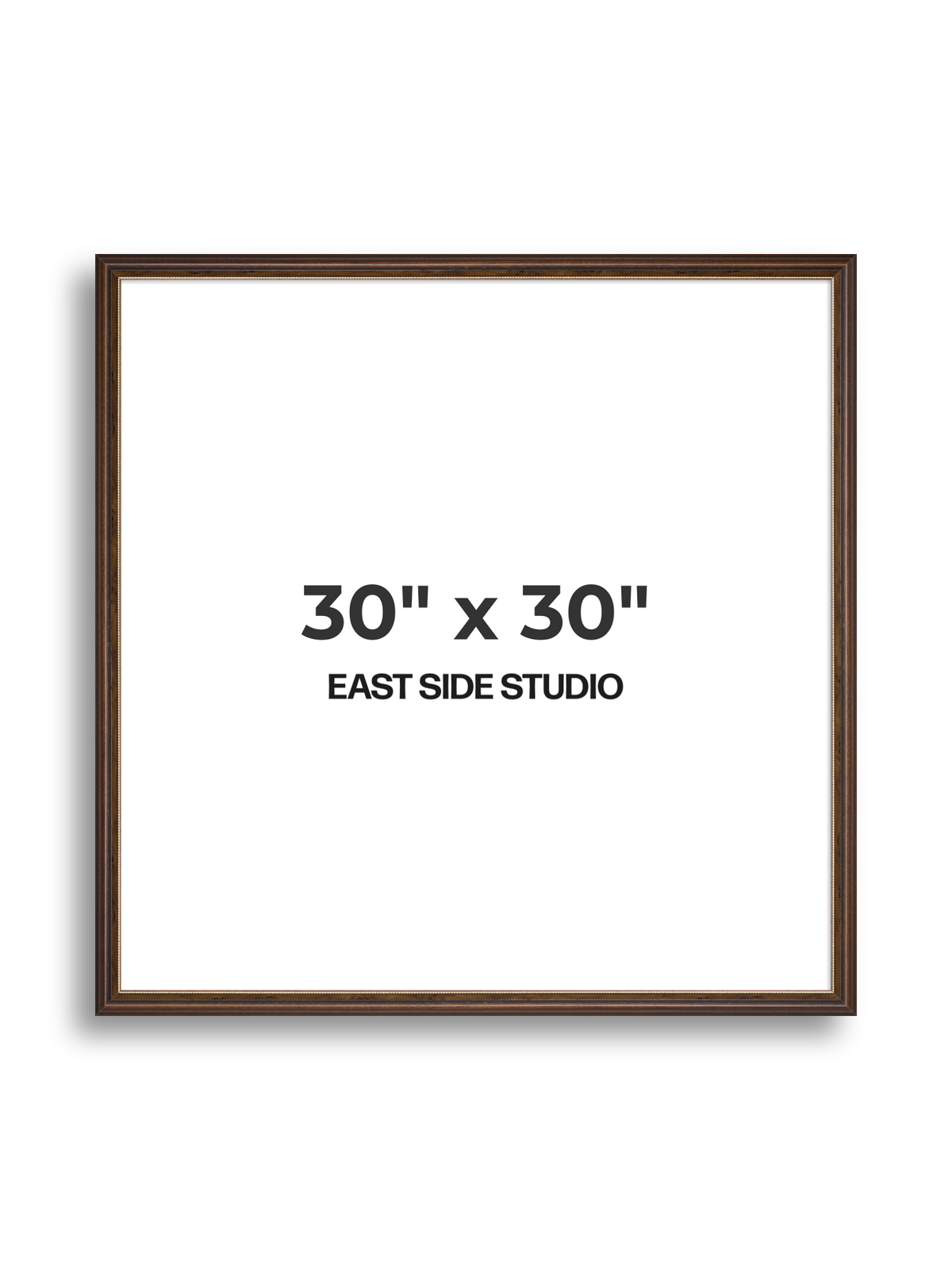 Beaded Walnut 30" x 30" picture frame
