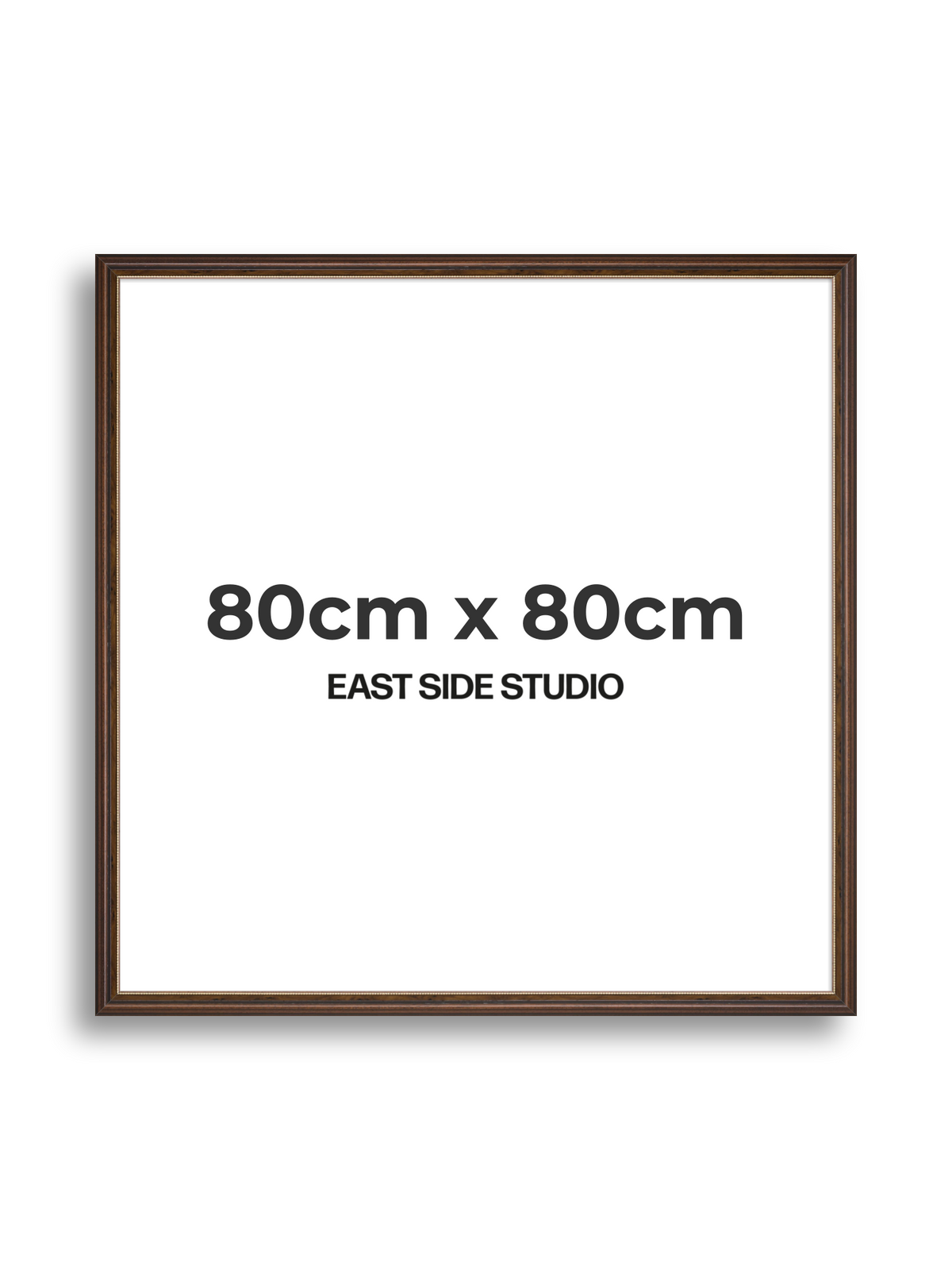 Beaded Walnut 80cm x 80cm picture frame