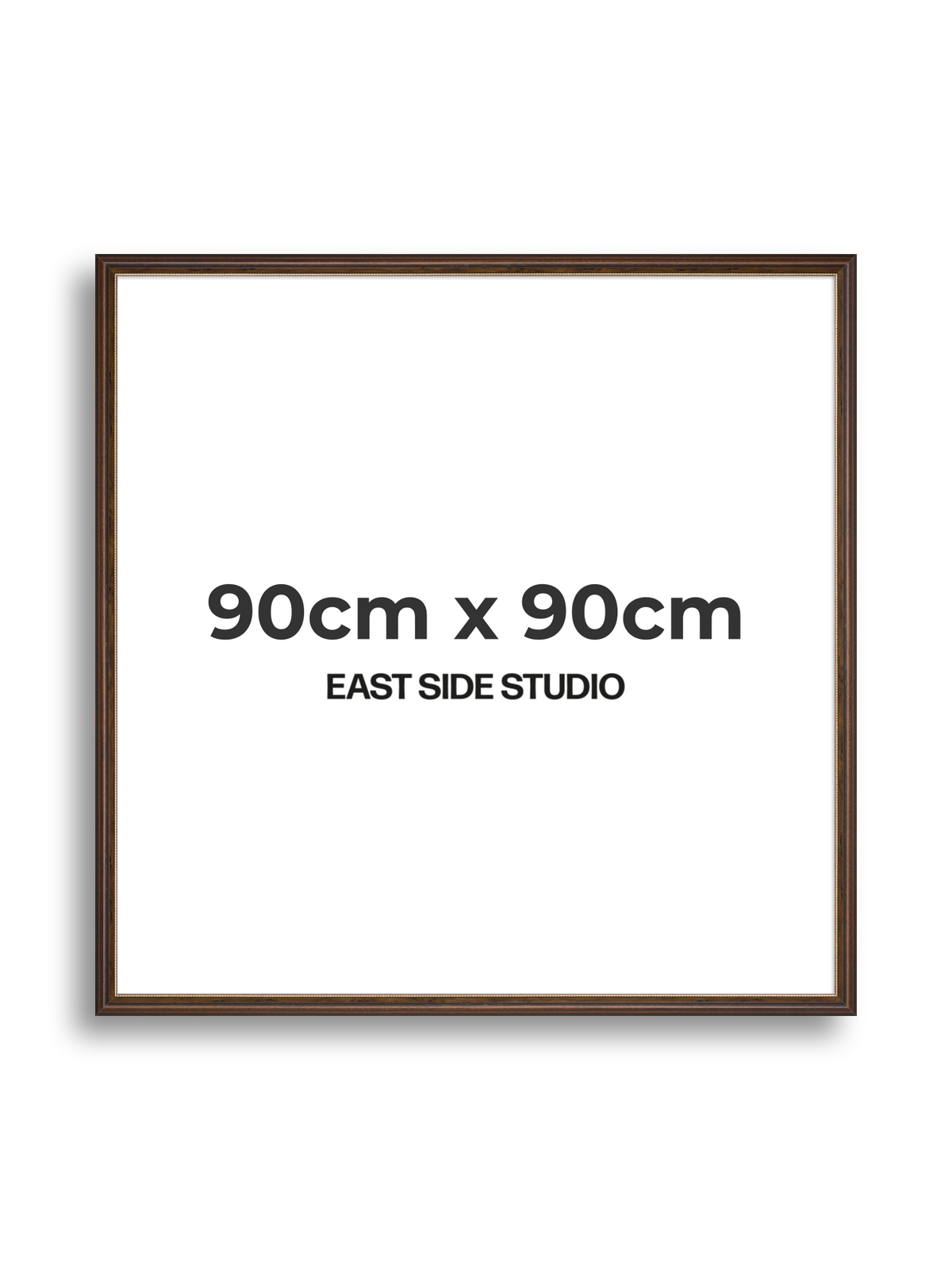 Beaded Walnut 90cm x 90cm picture frame