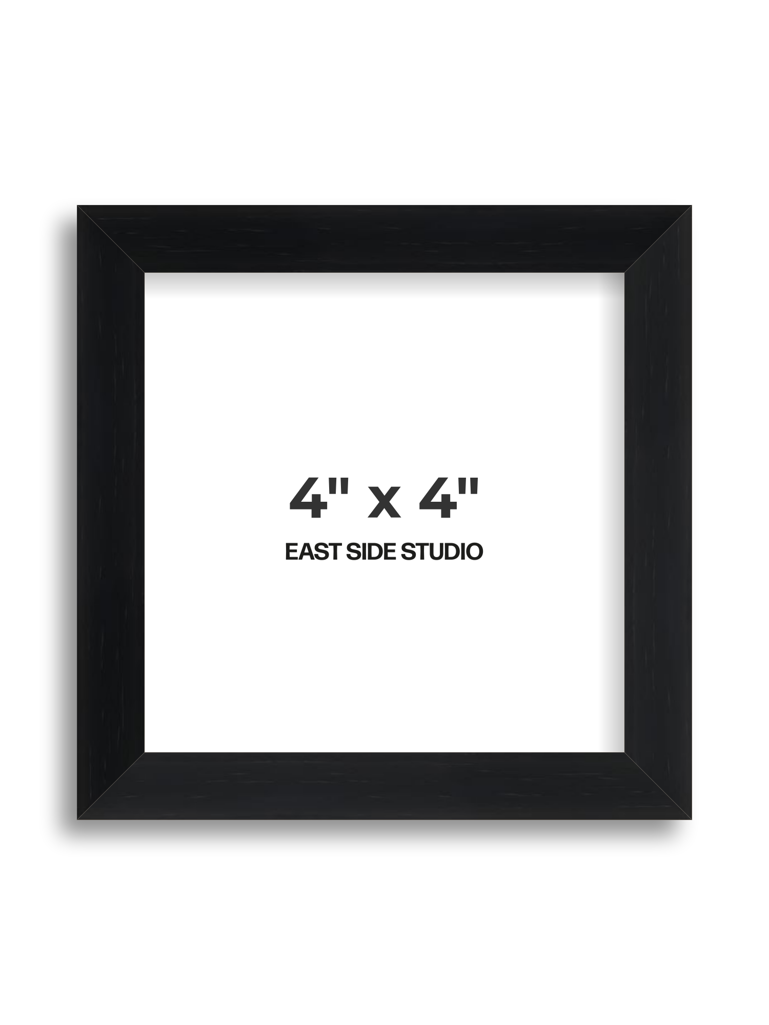 Black Grain 4" x 4" picture frame