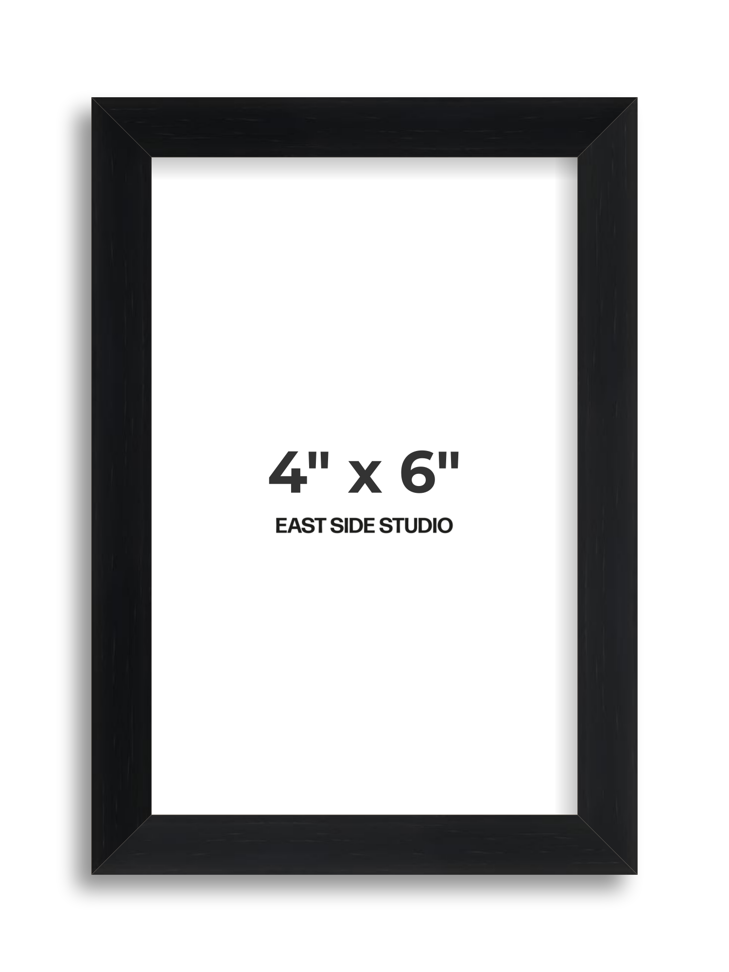 Black Grain 4" x 6" picture frame