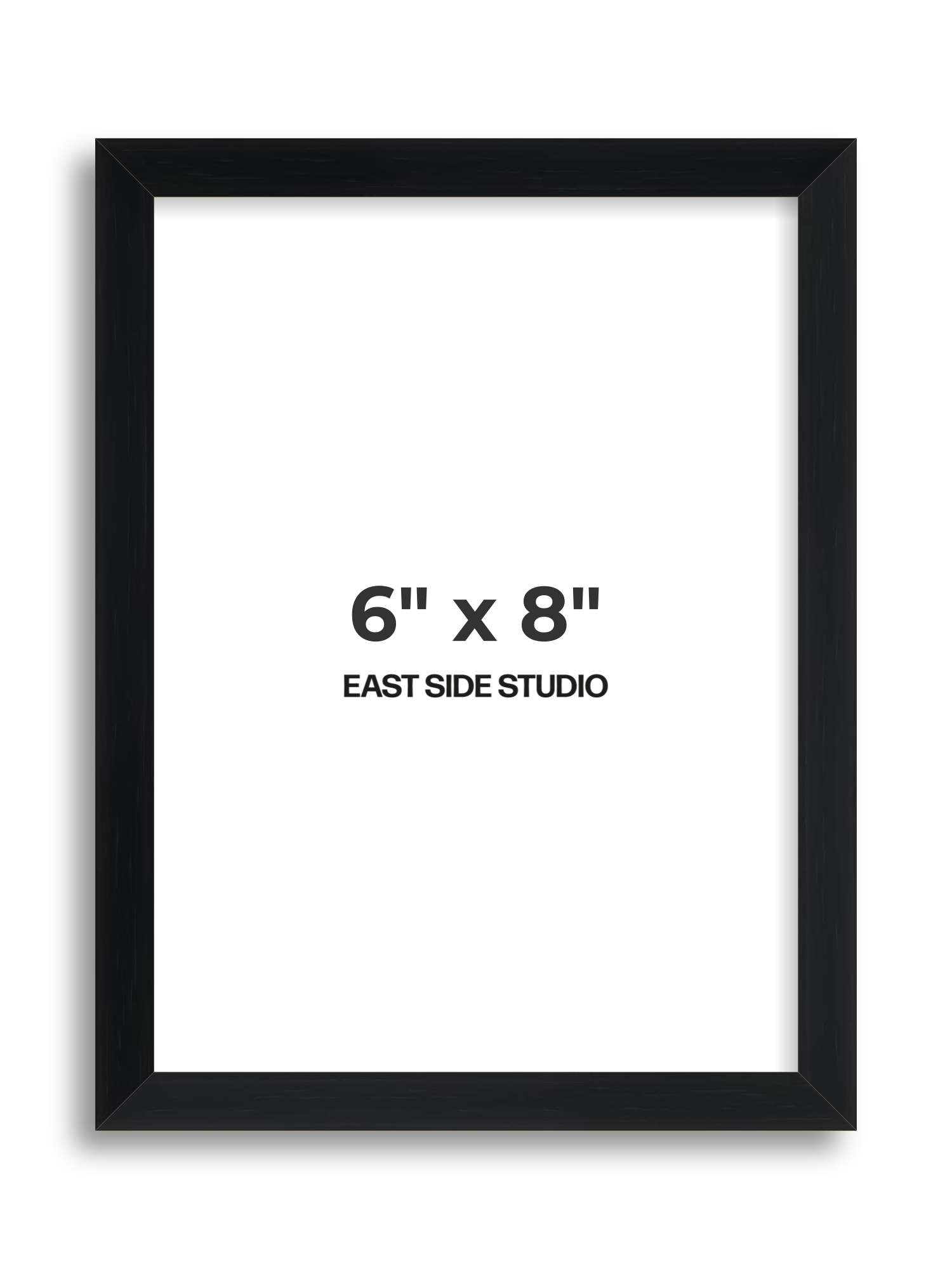 Black Grain 6" x 8" picture frame
