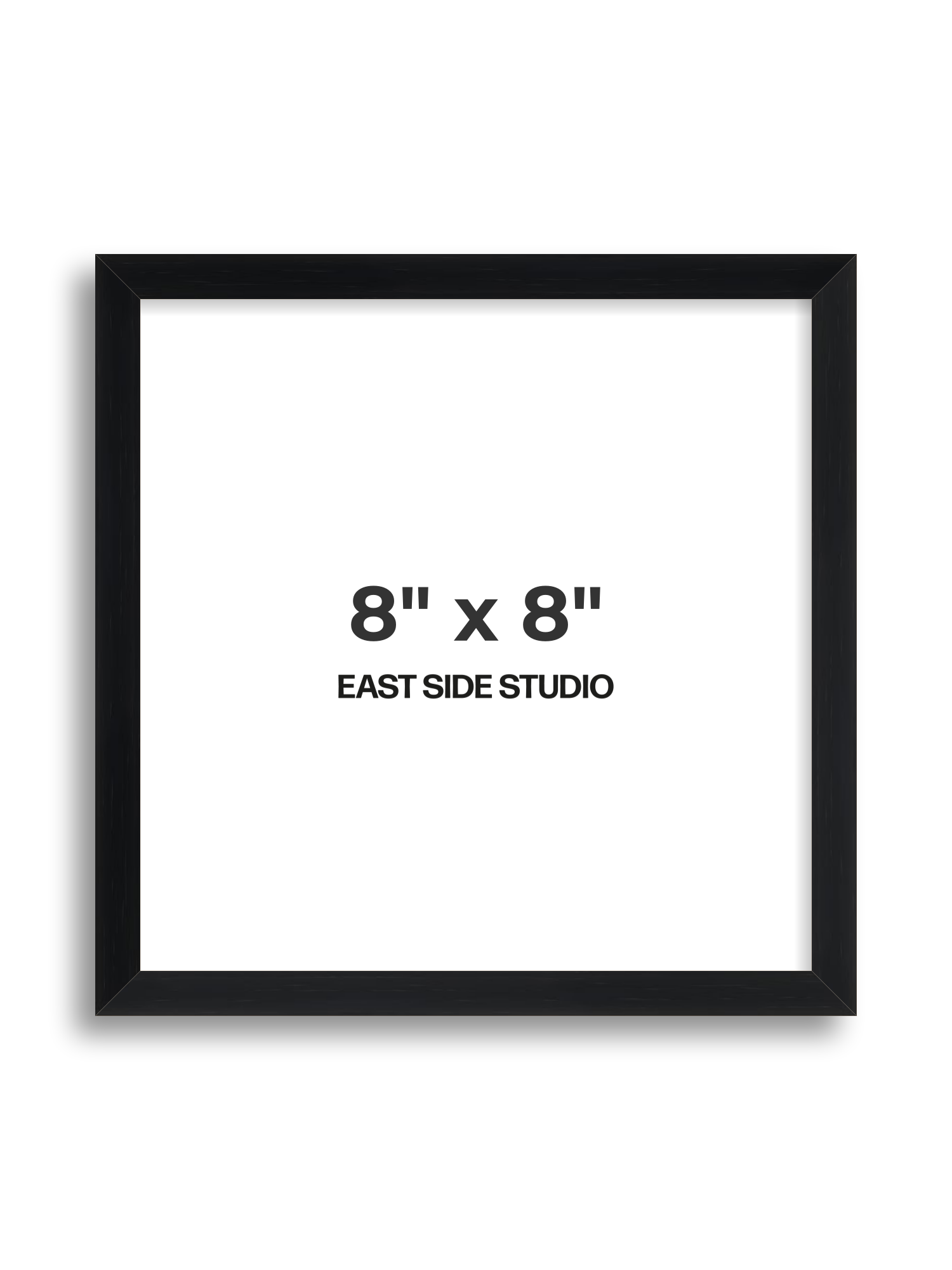 Black Grain 8" x 8" picture frame