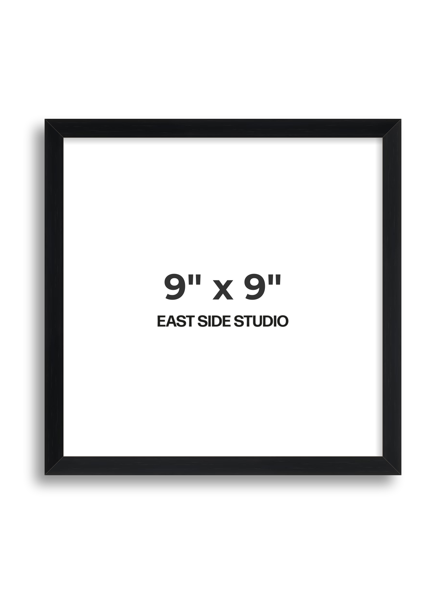 Black Grain 9" x 9" picture frame