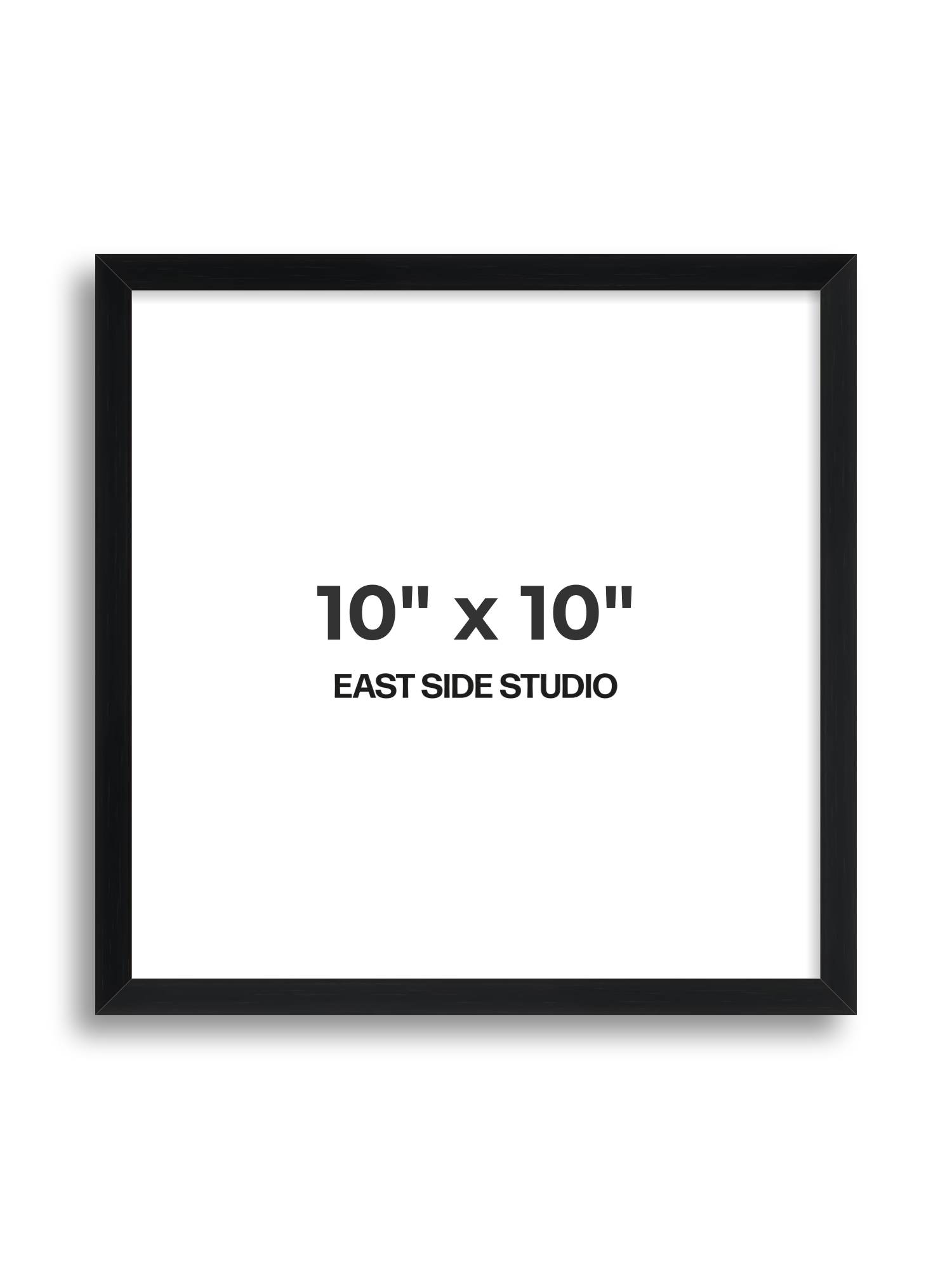 Black Grain 10" x 10" picture frame