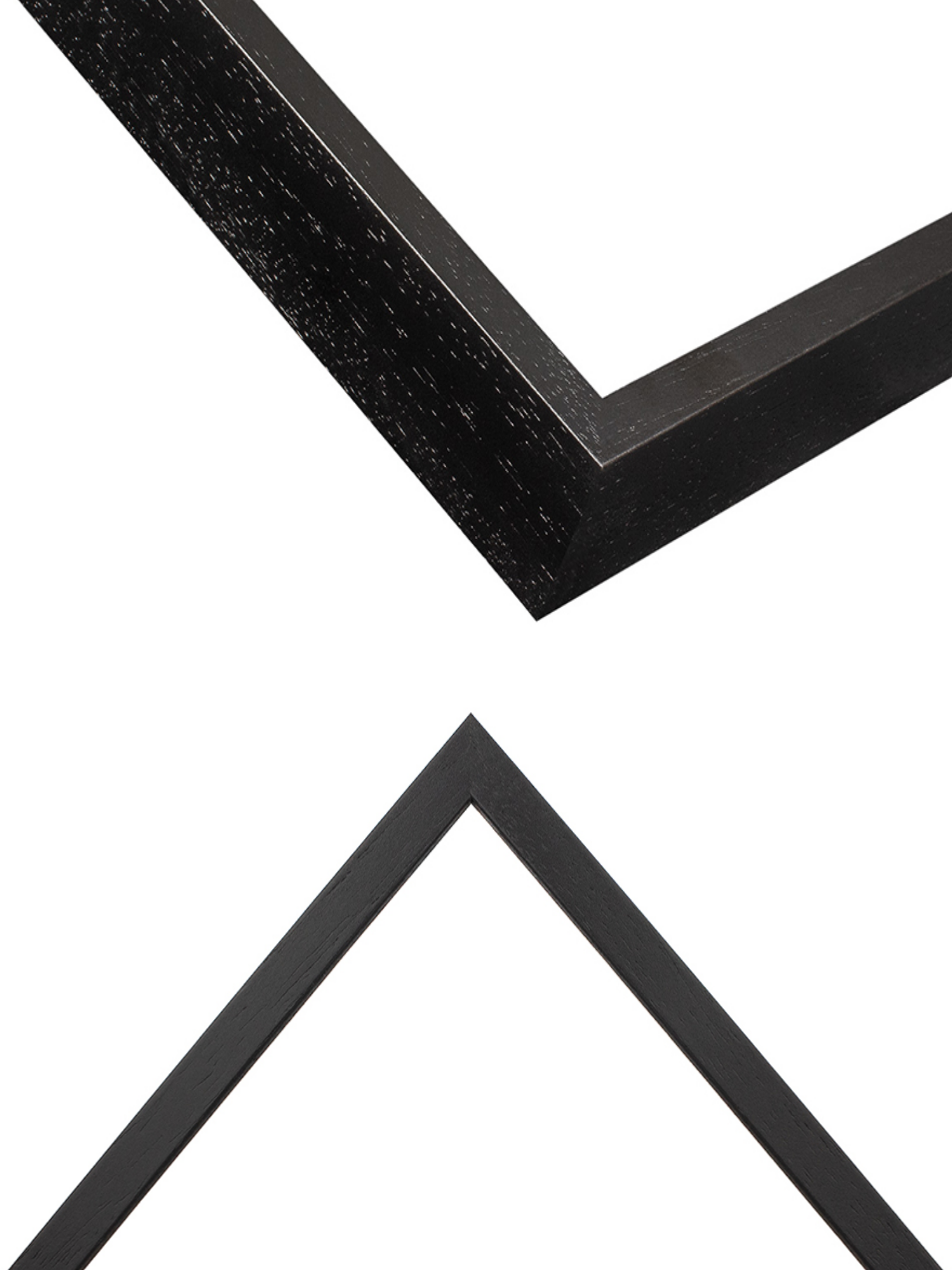 Black Grain - Box picture frame chevron view