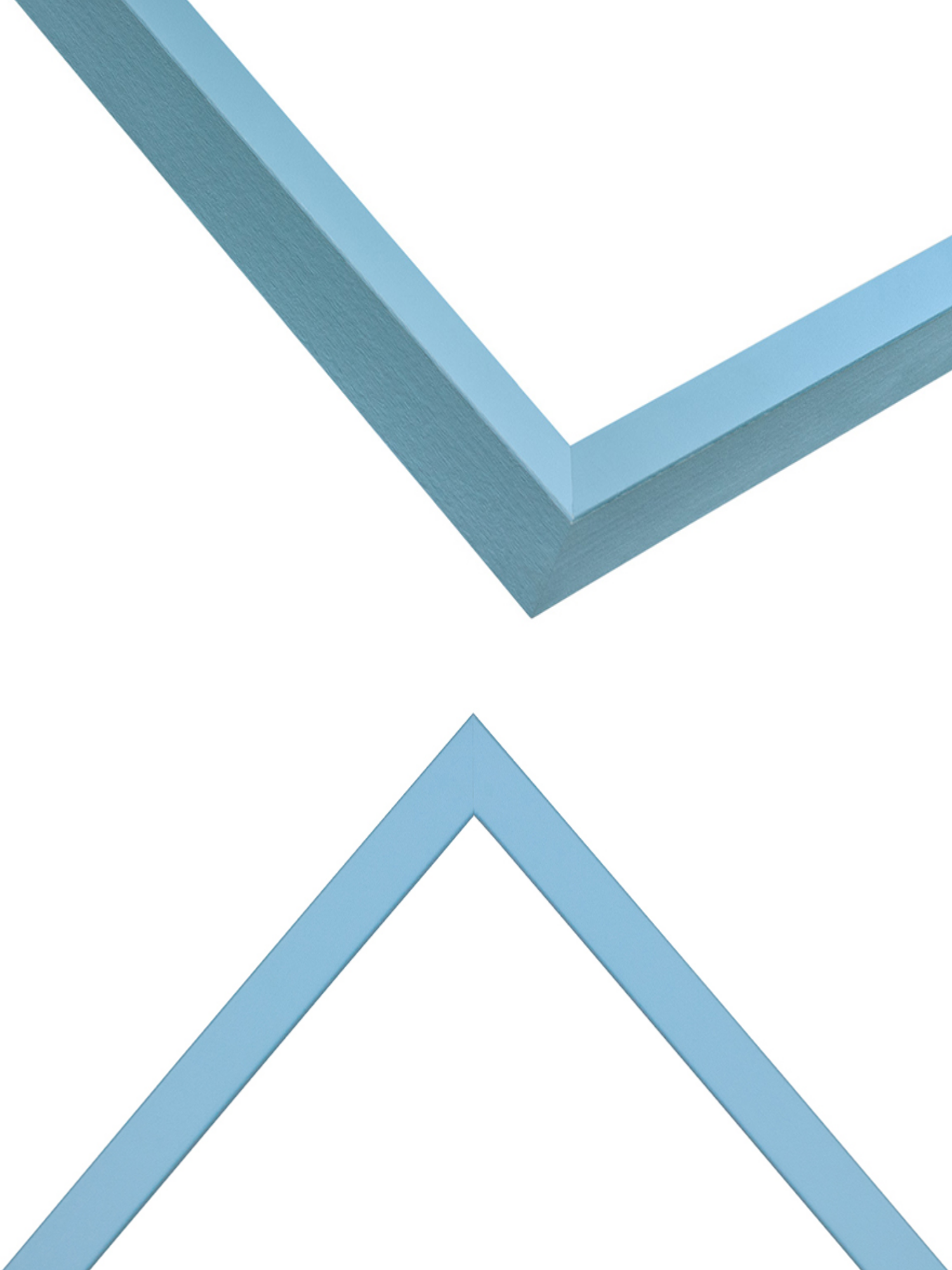 Sky Blue picture frame chevron view