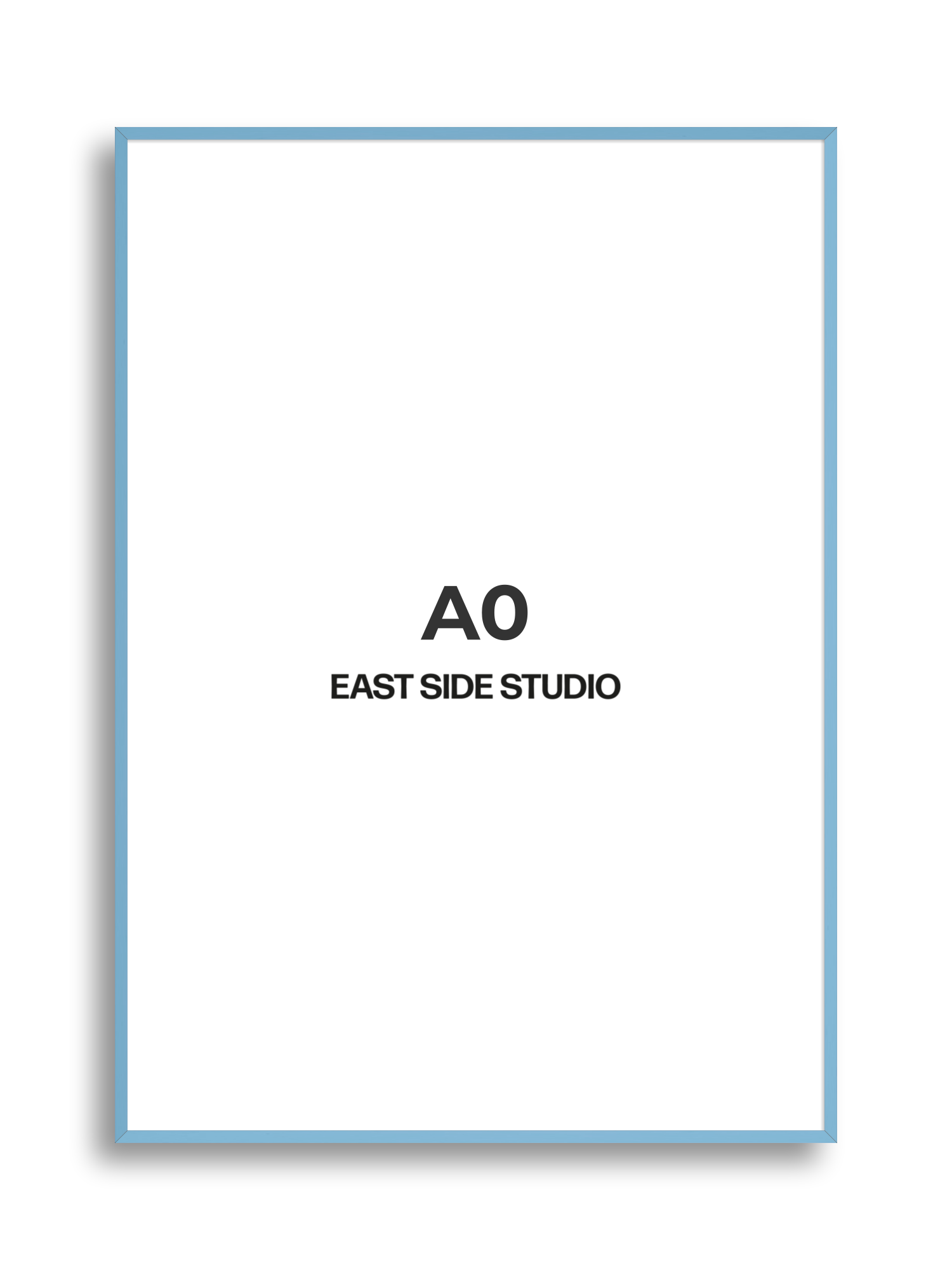 Sky Blue A0 picture frame