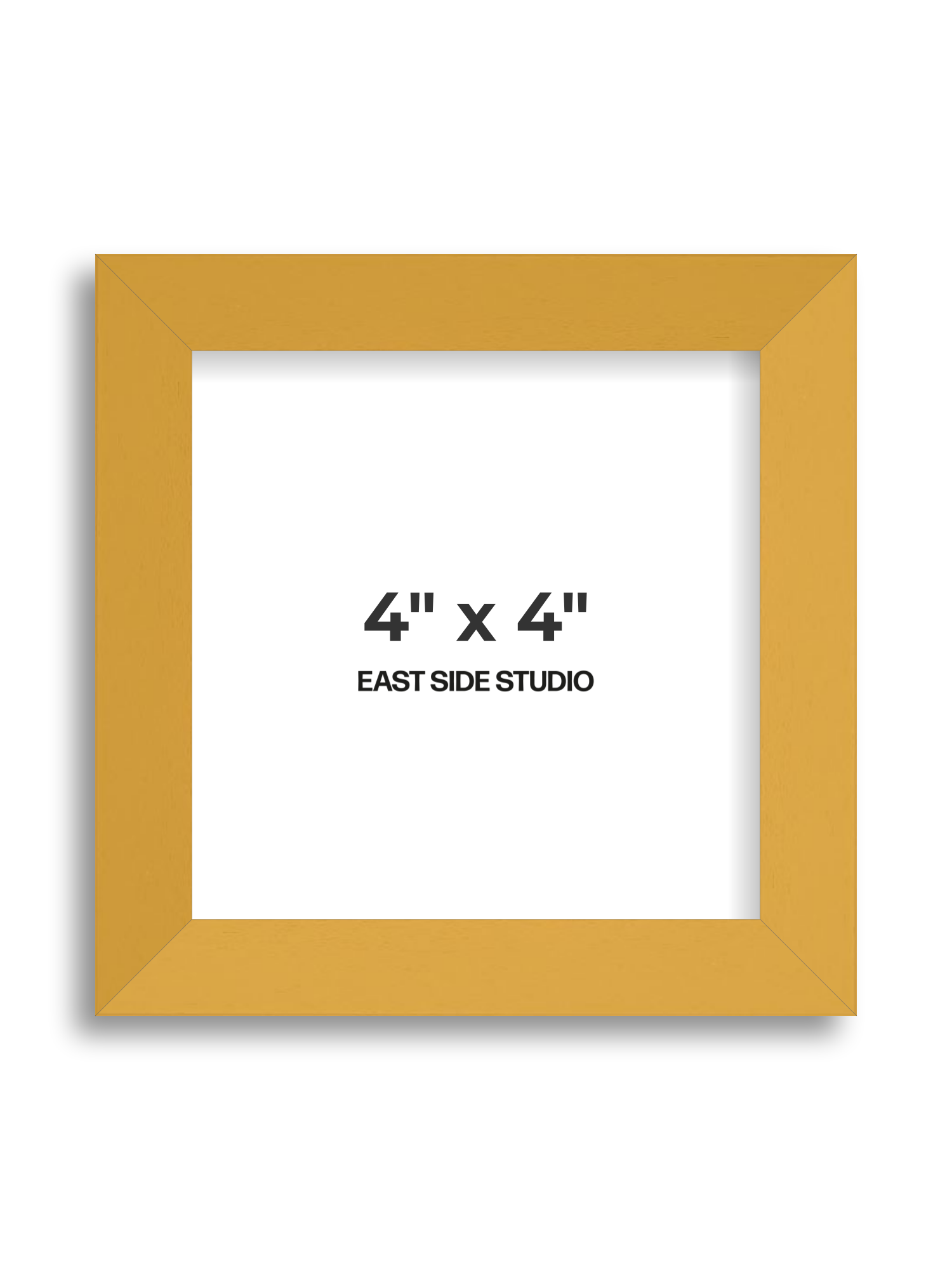 Mustard Yellow 4" x 4" picture frame