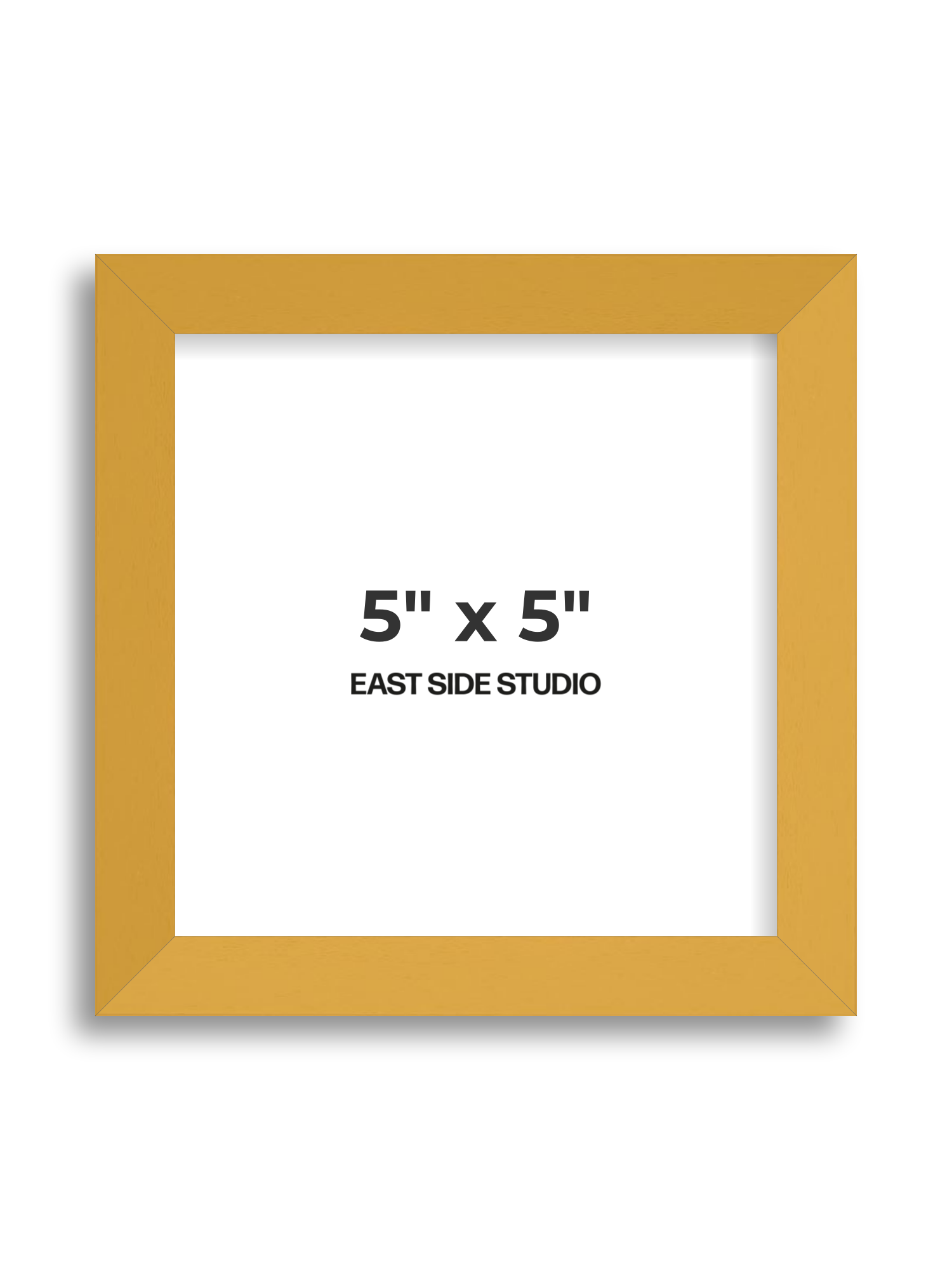 Mustard Yellow 5" x 5" picture frame