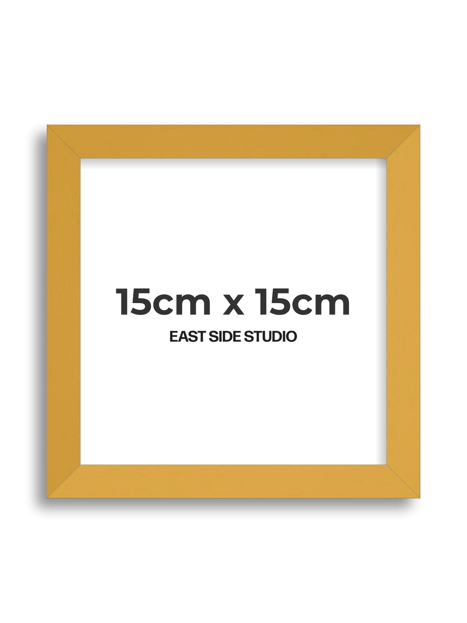 Mustard Yellow 15cm x 15cm picture frame