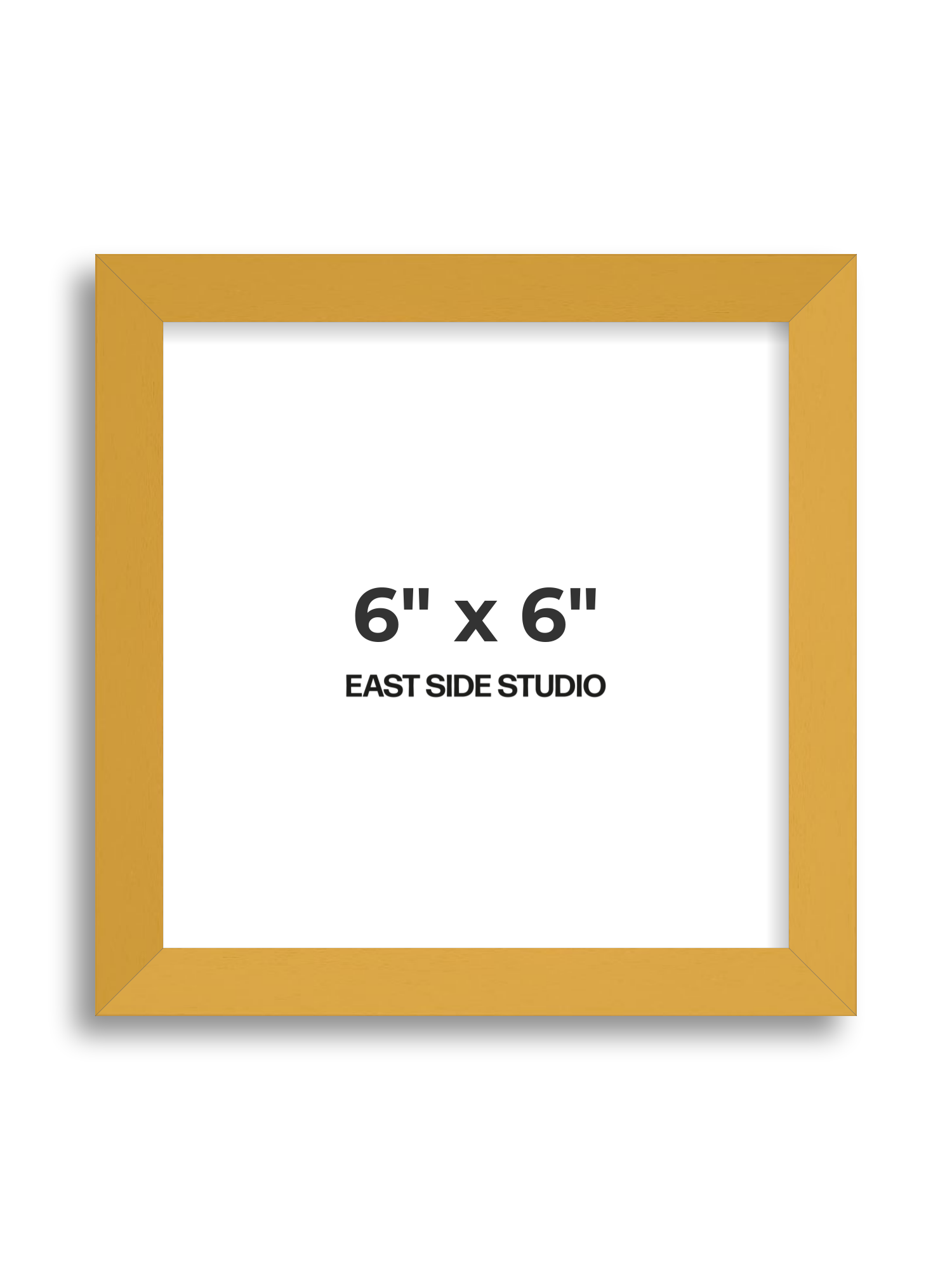 Mustard Yellow 6" x 6" picture frame