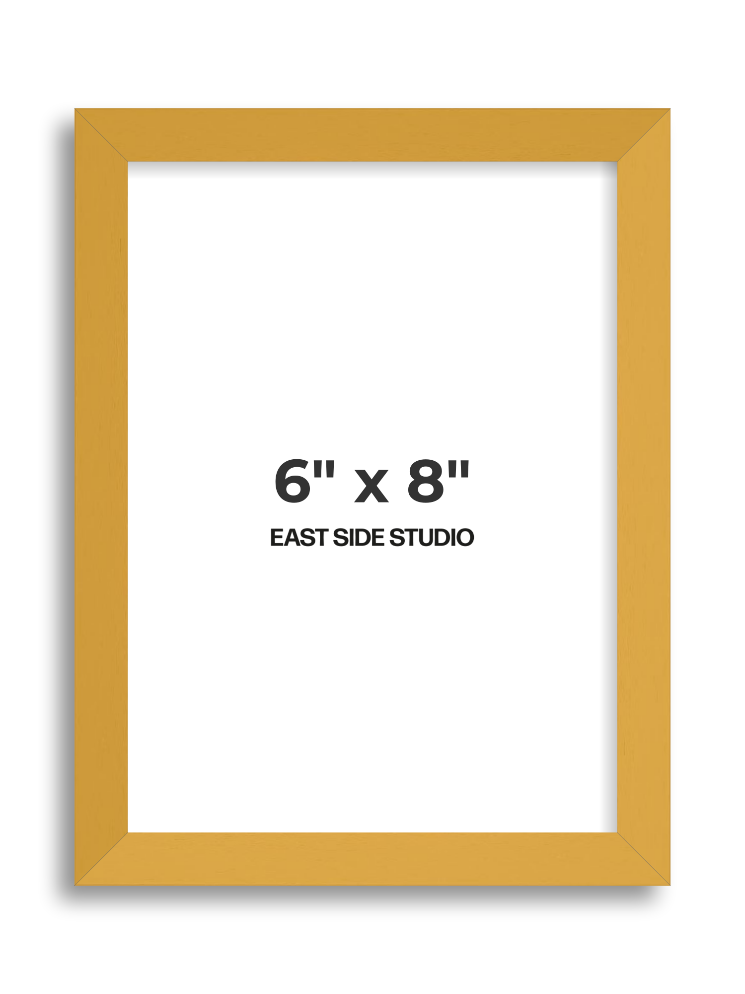 Mustard Yellow 6" x 8" picture frame