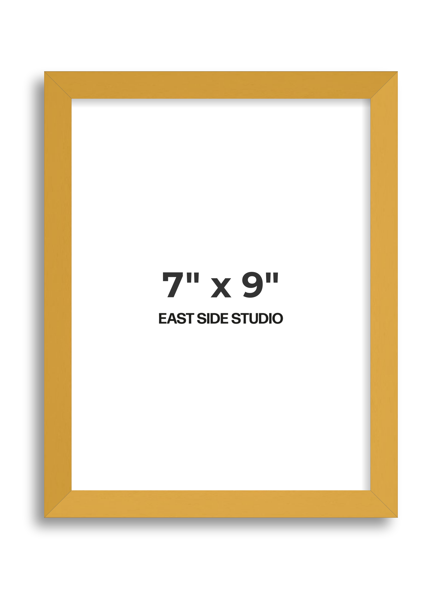 Mustard Yellow 7" x 9" picture frame