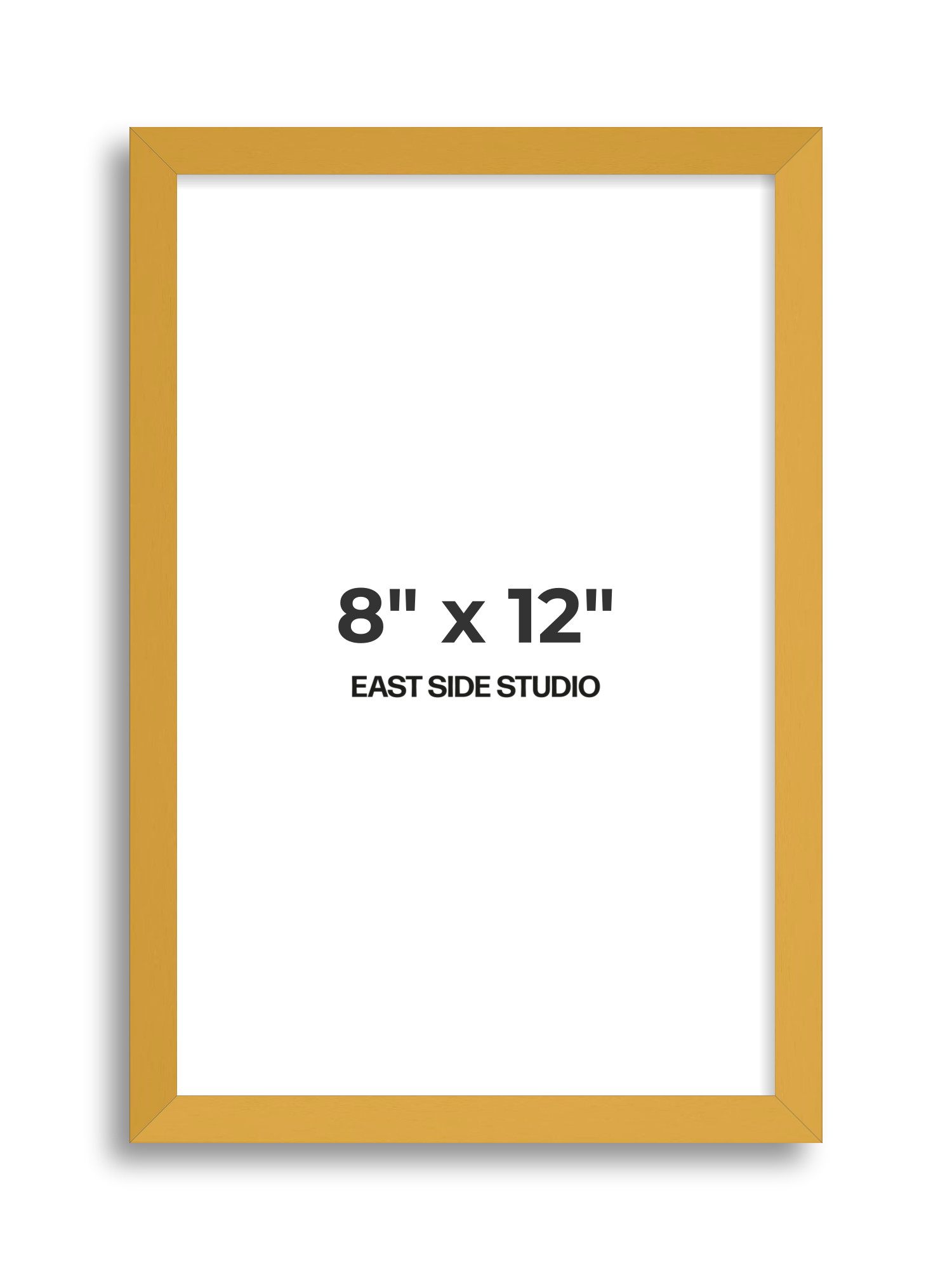 Mustard Yellow 8" x 12" picture frame