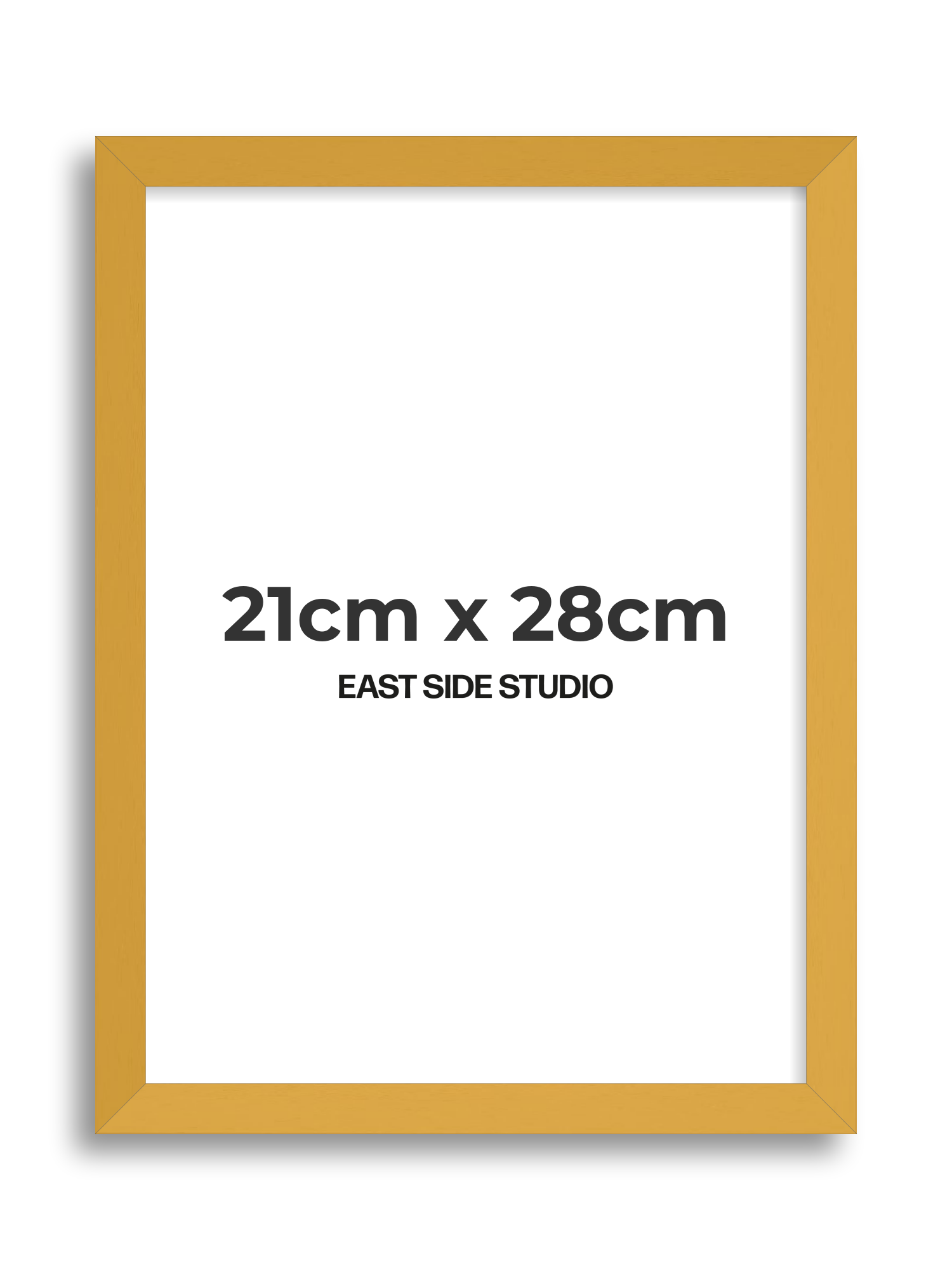 Mustard Yellow 21cm x 28cm picture frame
